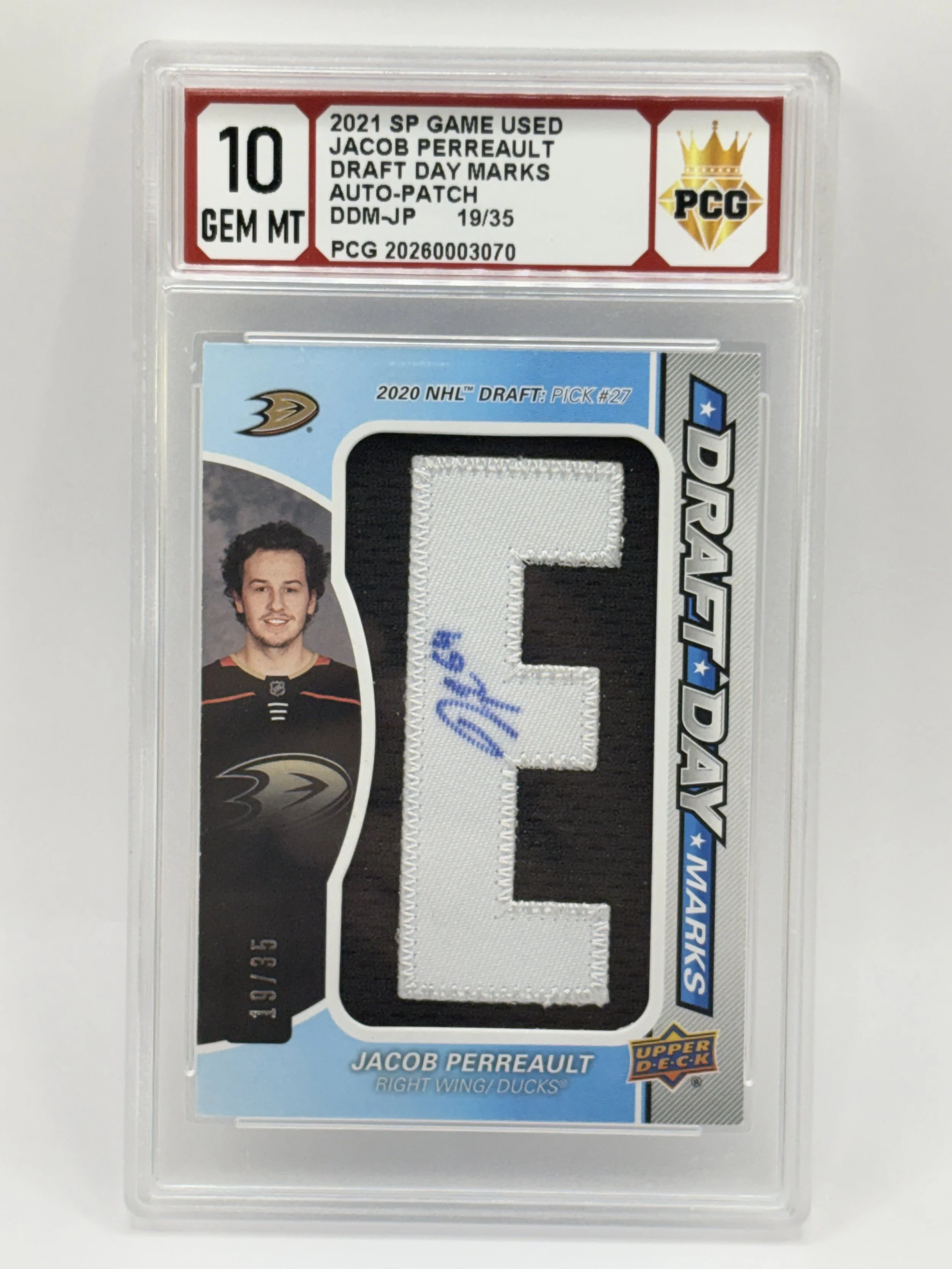 #20260003079 2021 JACOB PERREAULT 10 GEM MT