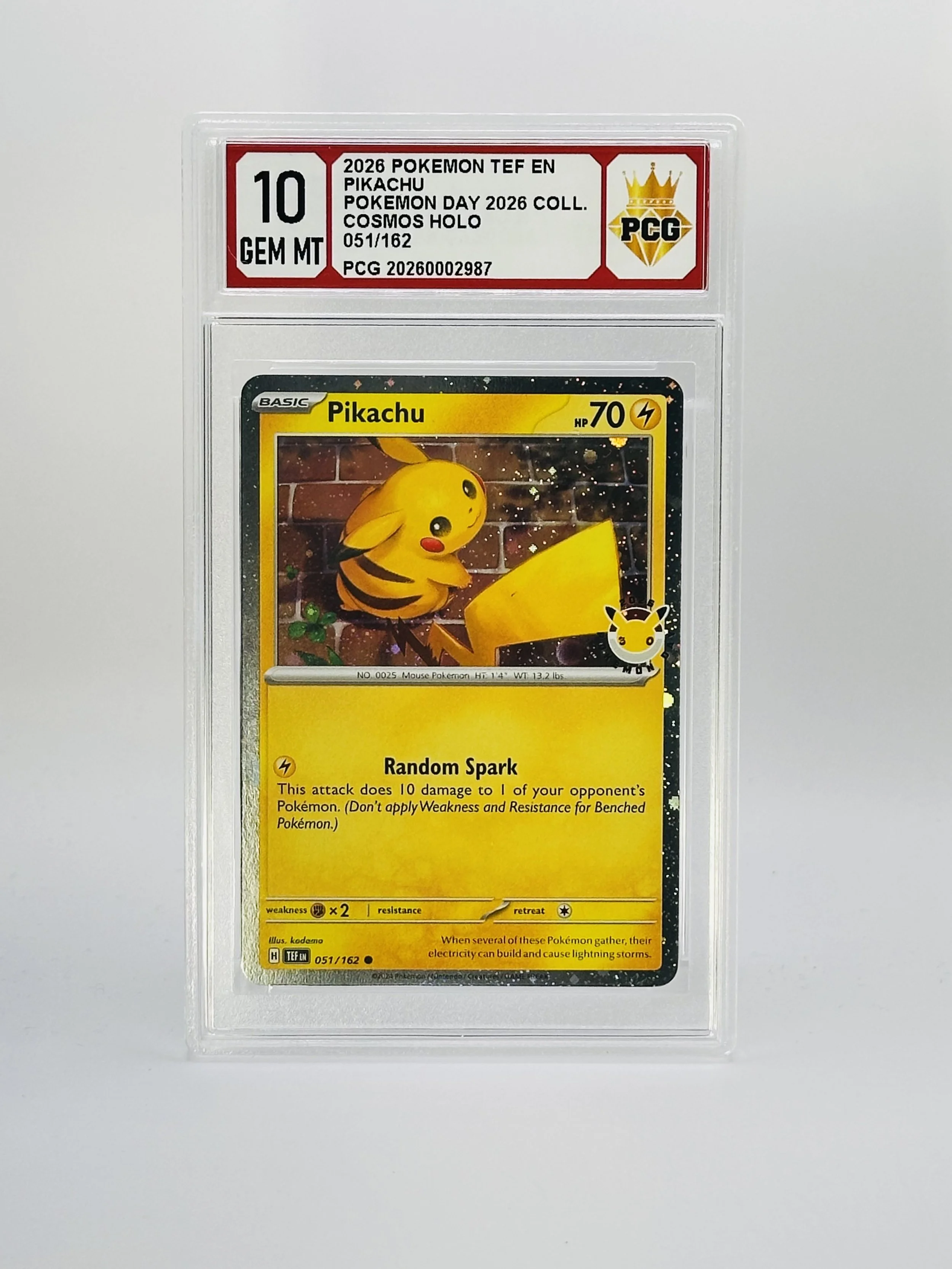 #20260002987 2026 PIKACHU 10 GEM MT