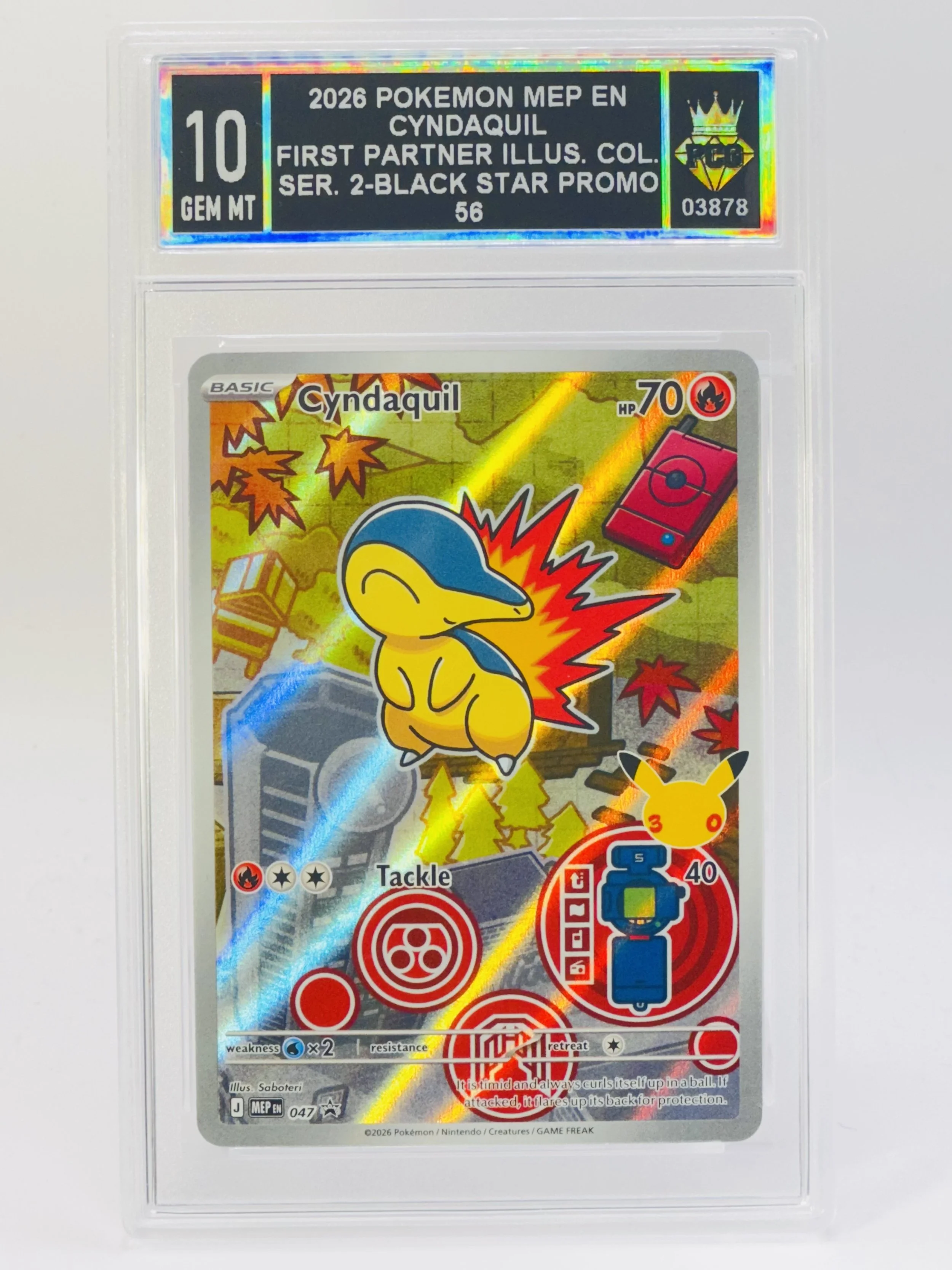 #20260003878 2026 CYNDAQUIL 10 GEM MT