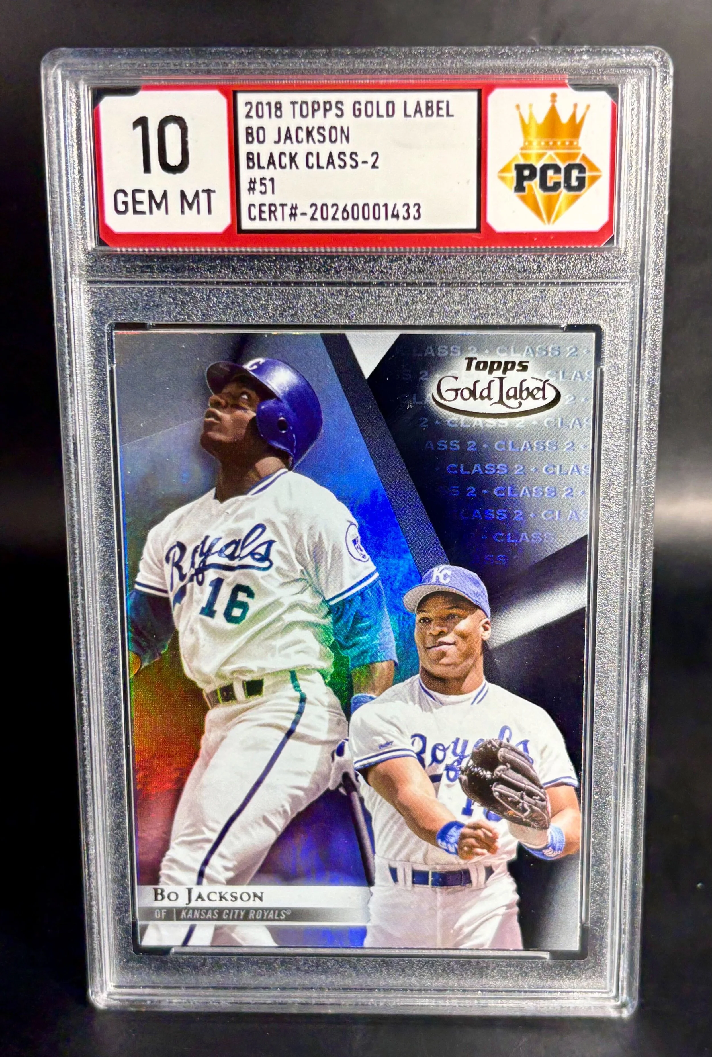 #20260001433 2018 BO JACKSON 10 GEM MT