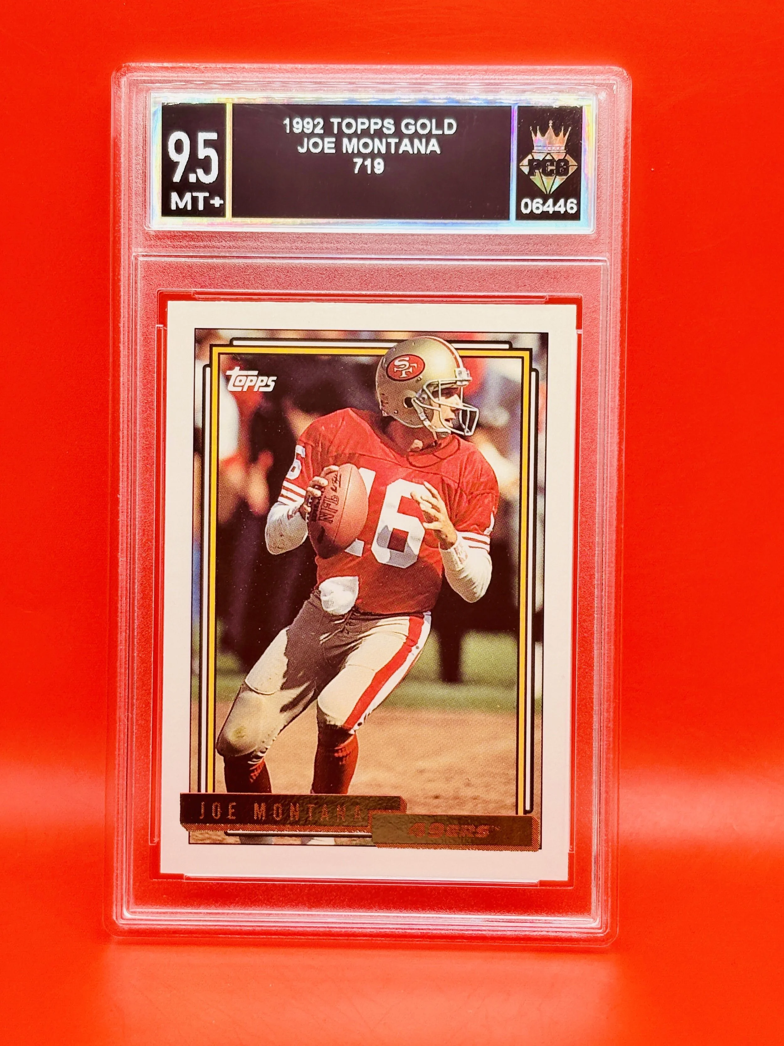 #06446 1992 JOE MONTANA 9.5 MT+
