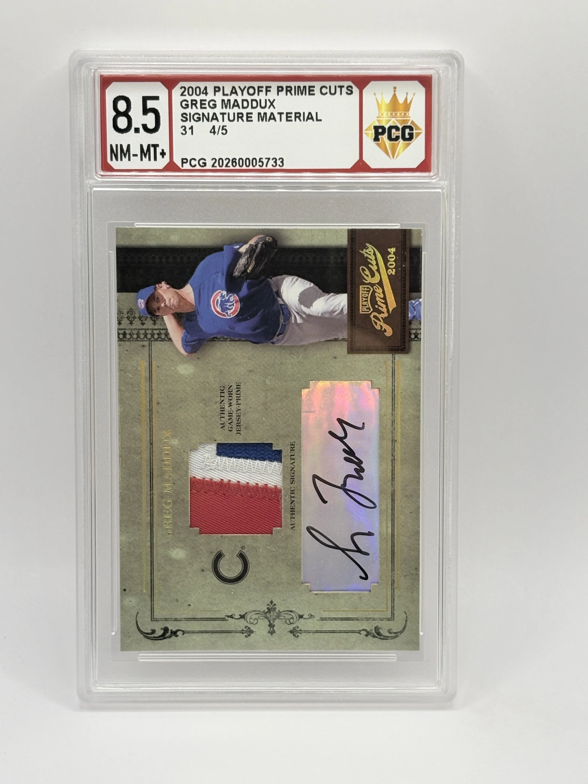 #20260005733 2004 GREG MADDUX 8.5 NM-MT+