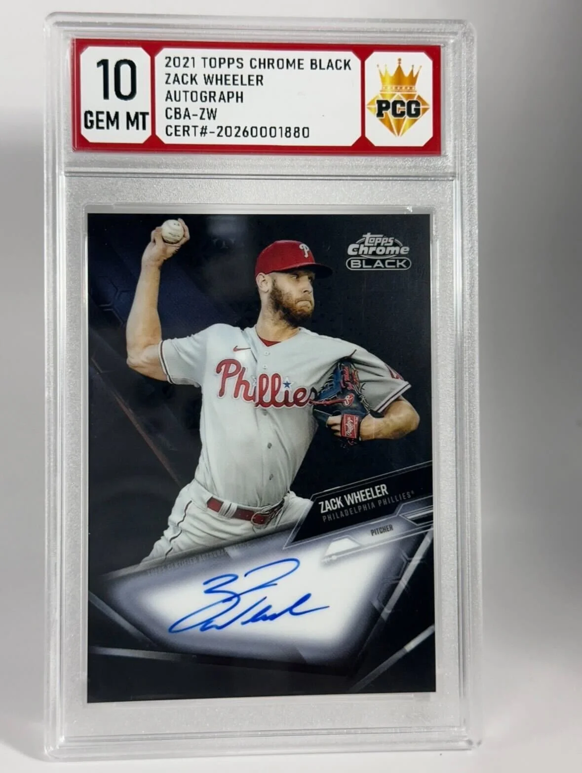 #20260001880 2021 ZACK WHEELER AUTO 10 GEM MT