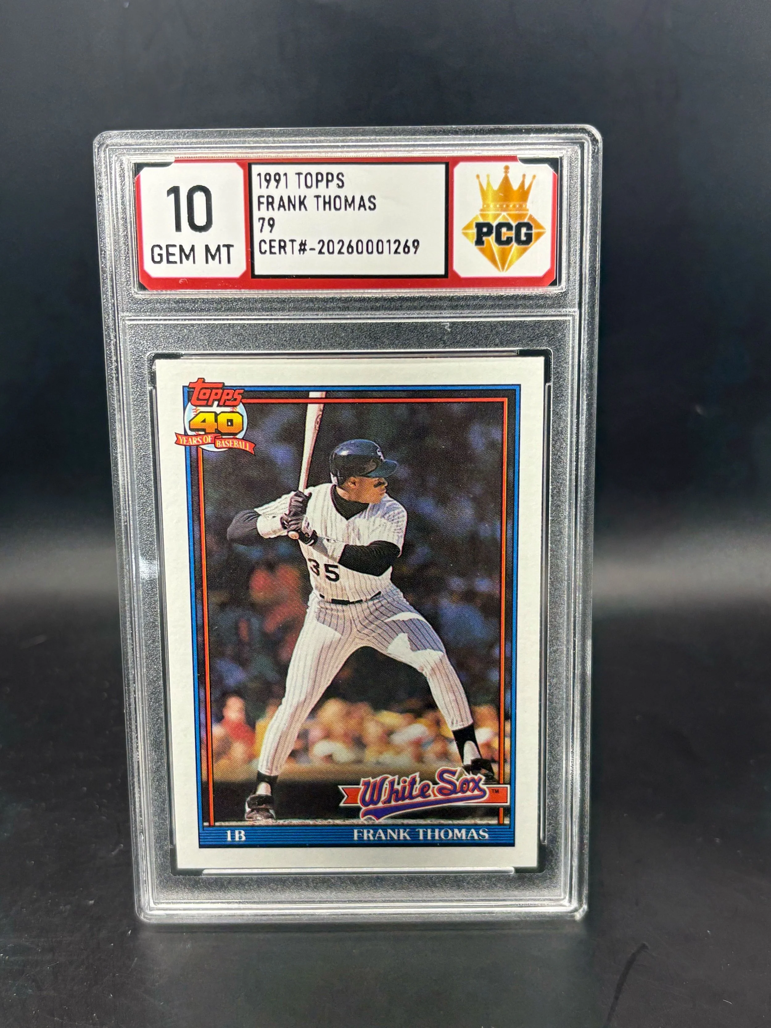 #20260001269 1991 FRANK THOMAS 10 GEM MT