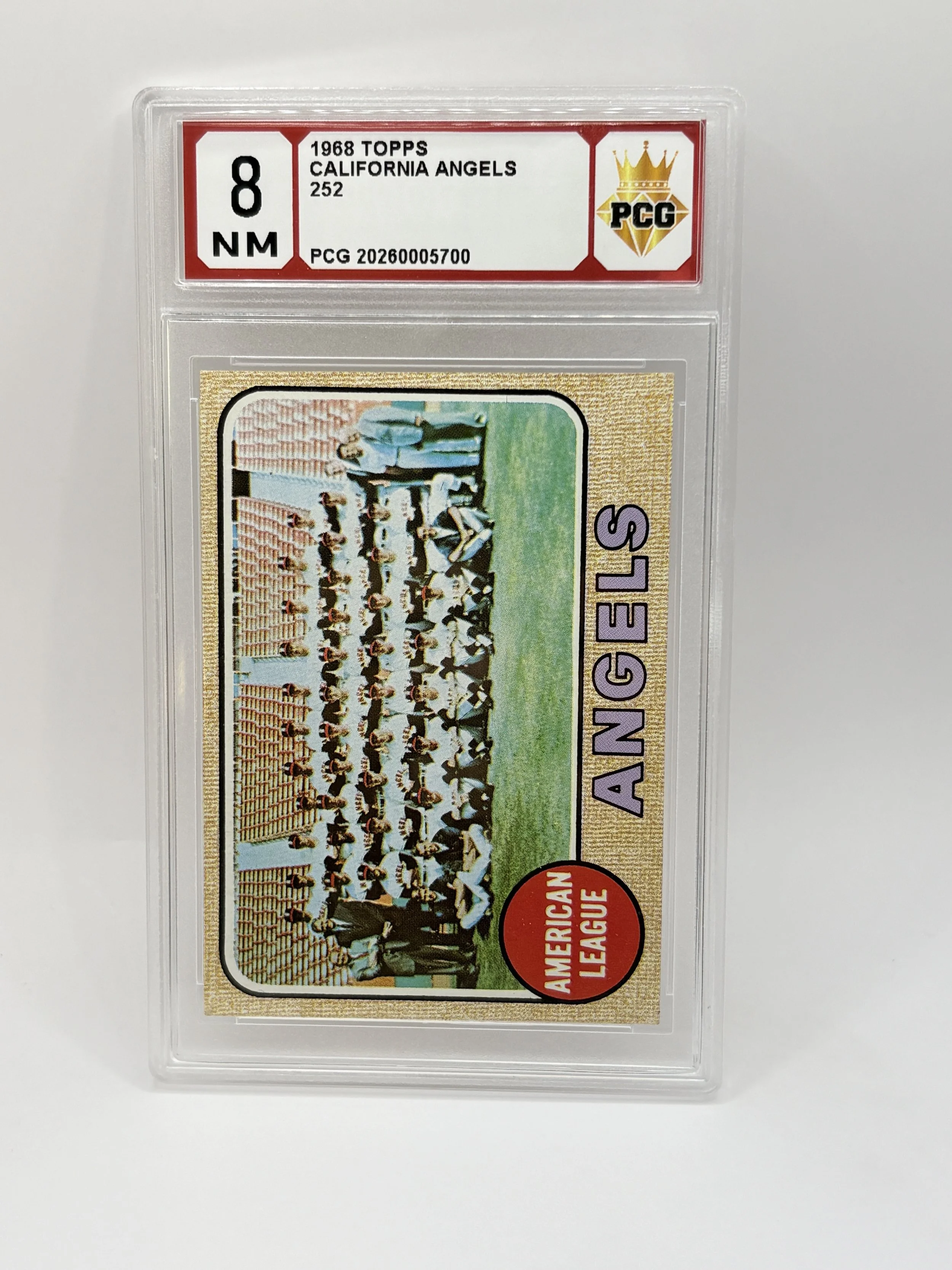 #20260005700 1968 CALIFORNIA ANGELS 8 NM