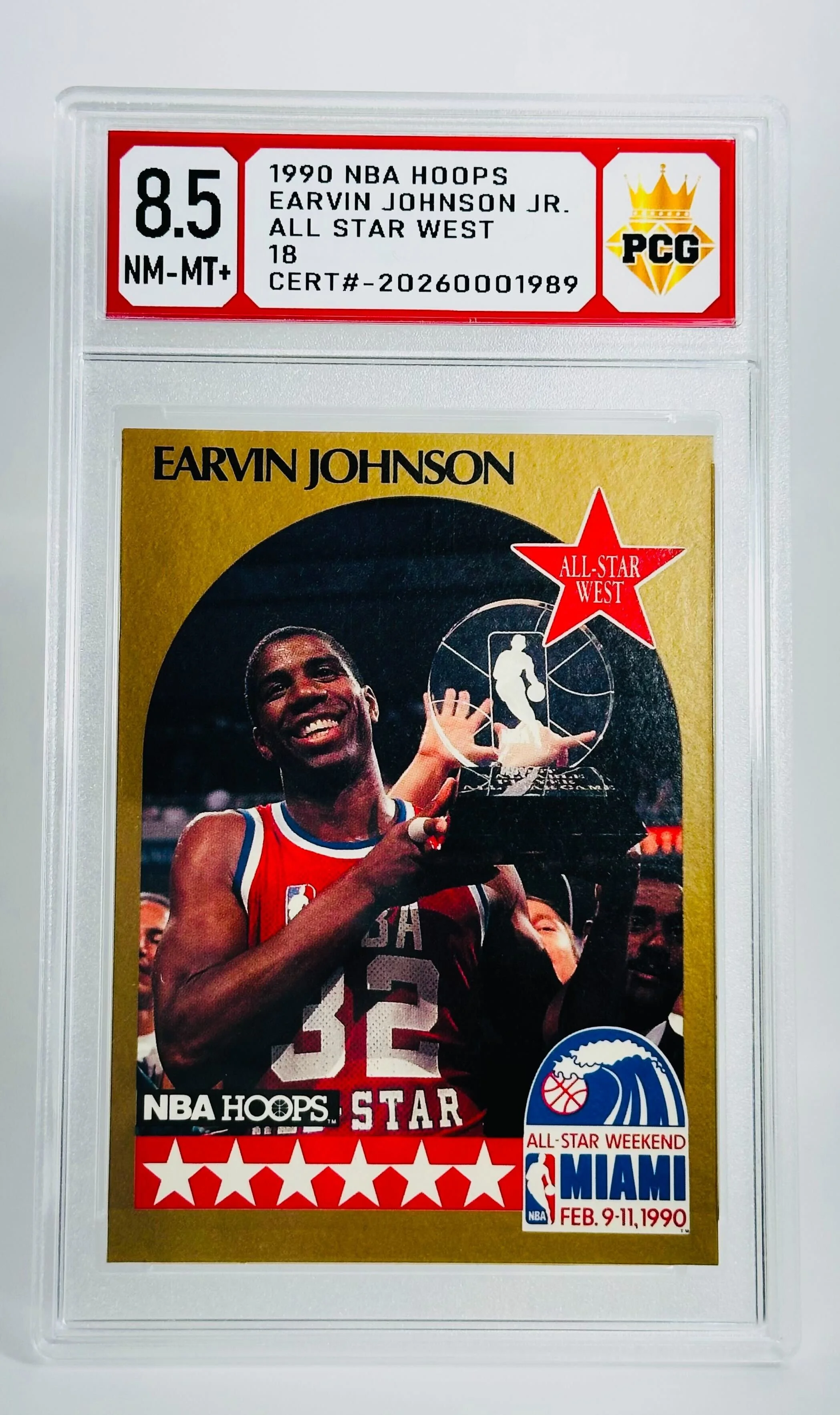 #20260001989 1990 MAGIC JOHNSON 8.5 NM-MT+