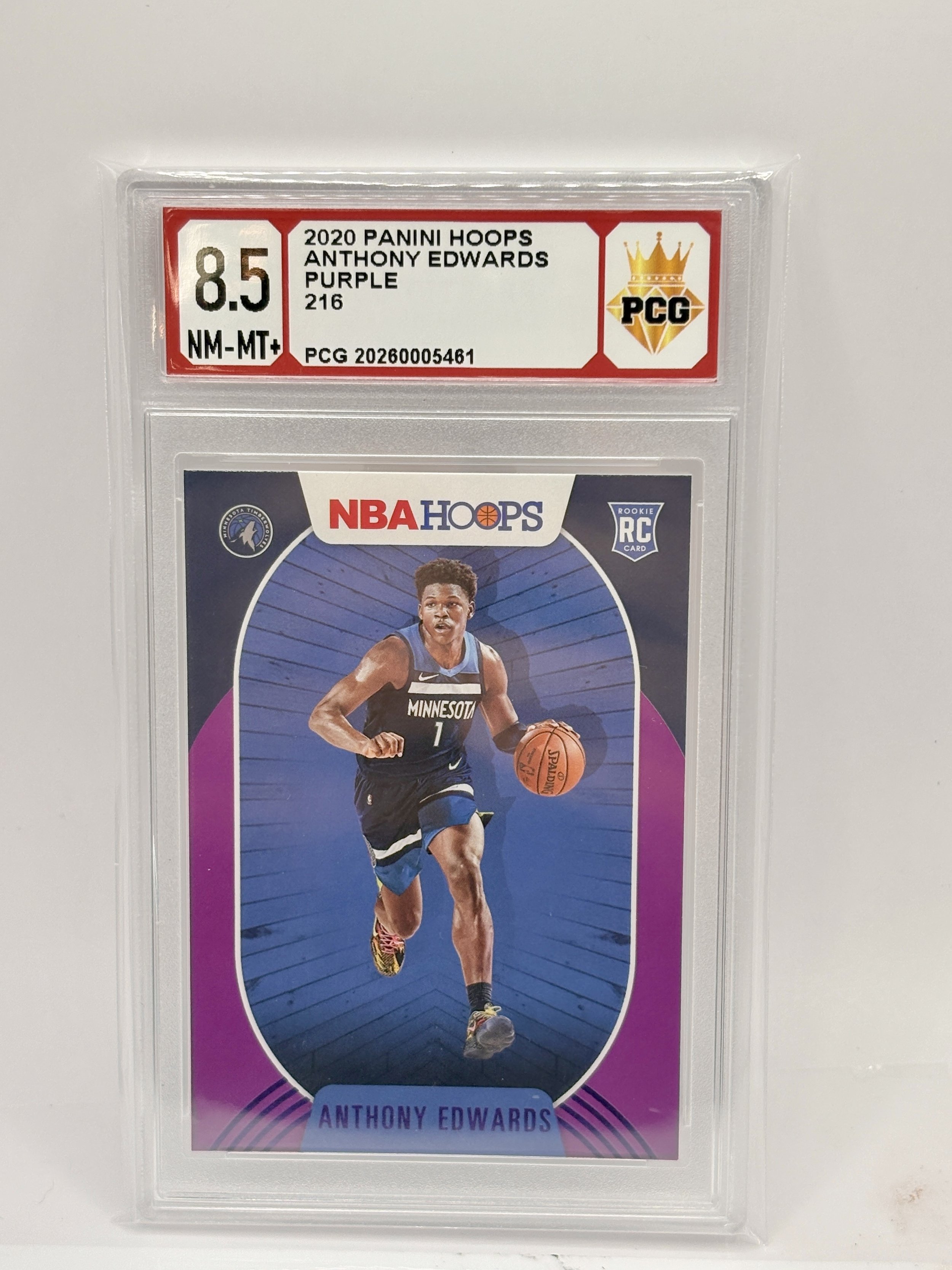 #20260005461 2020 ANTHONY EDWARDS 8.5 NM-MT+