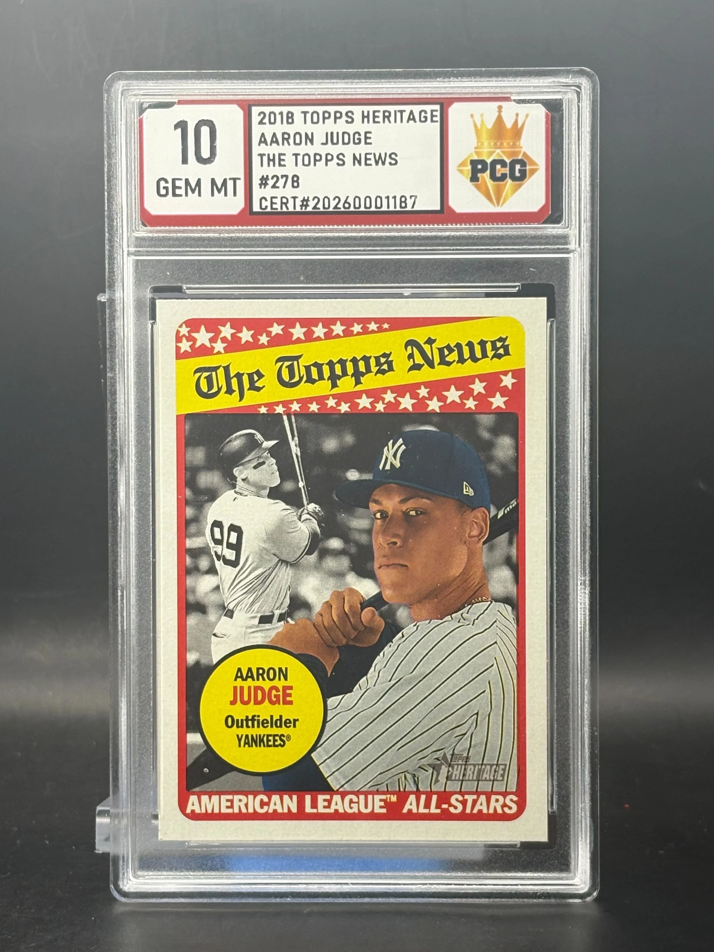 #20260001187 2020 AARON JUDGE 10 GEM MT