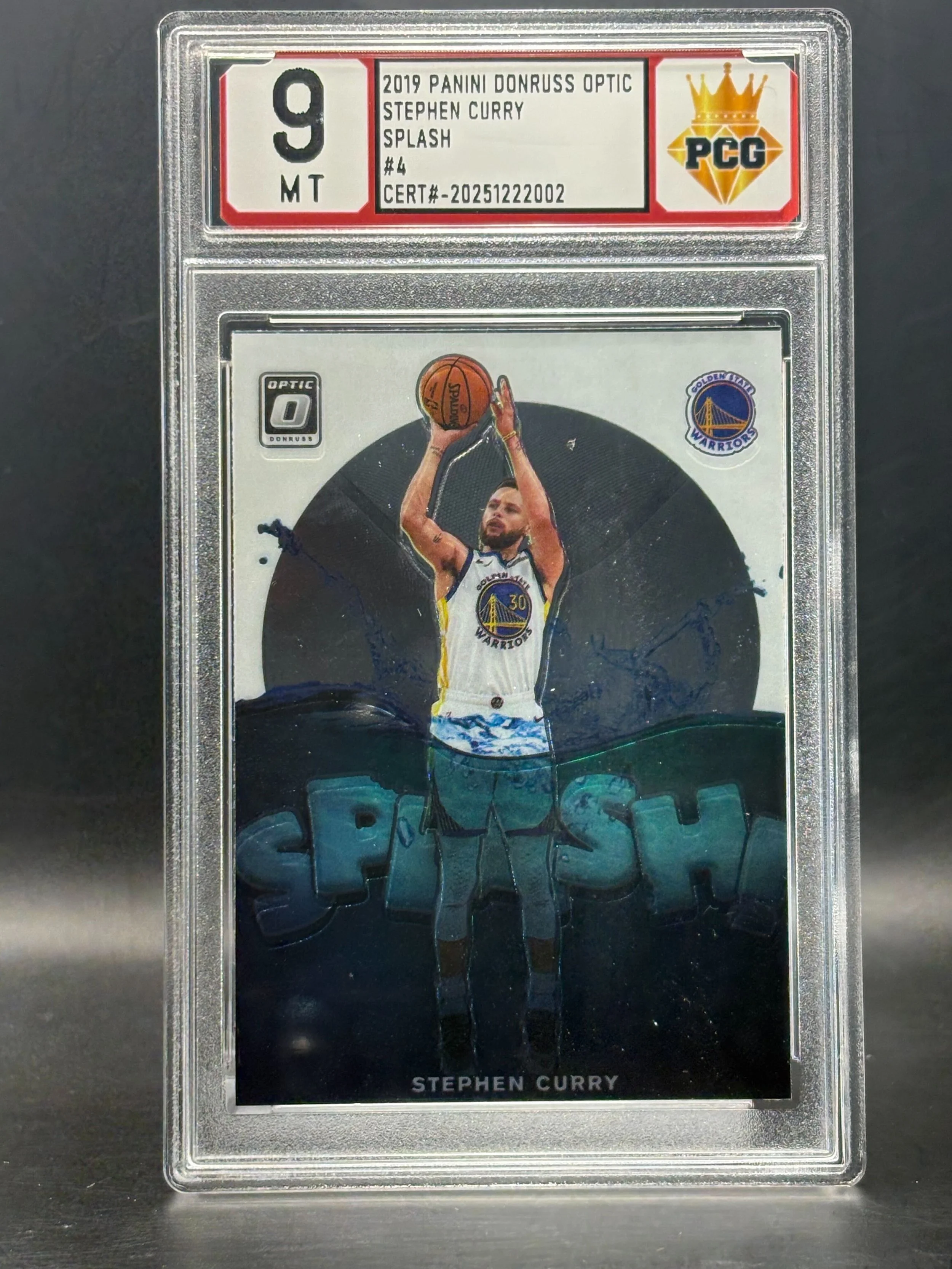 #20251222002 2019 PANINI DONRUSS OPTIC STEPHEN CURRY 9 MT