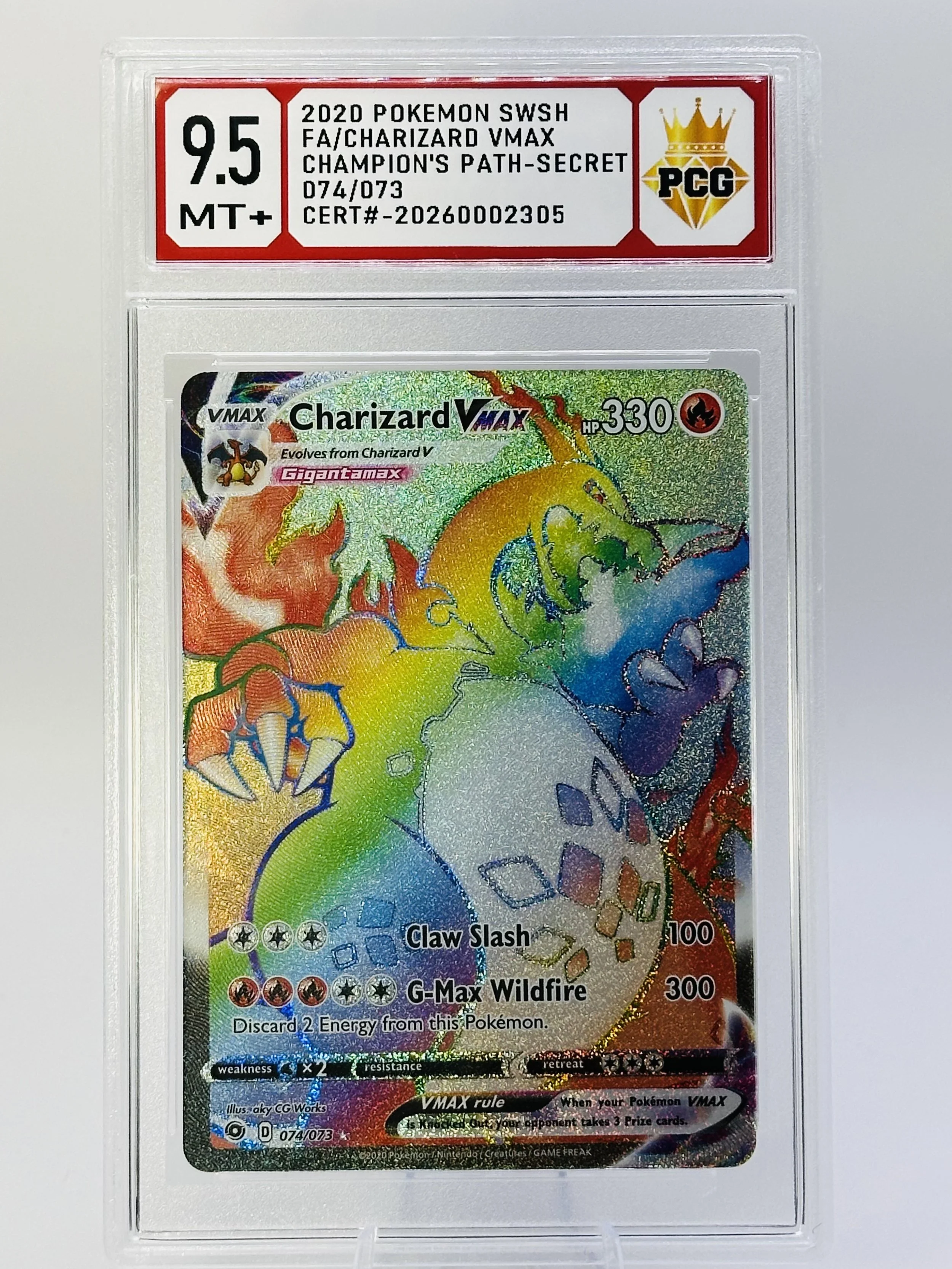 #20260002305 2020 FA/CHARIZARD VMAX 9.5 MT+