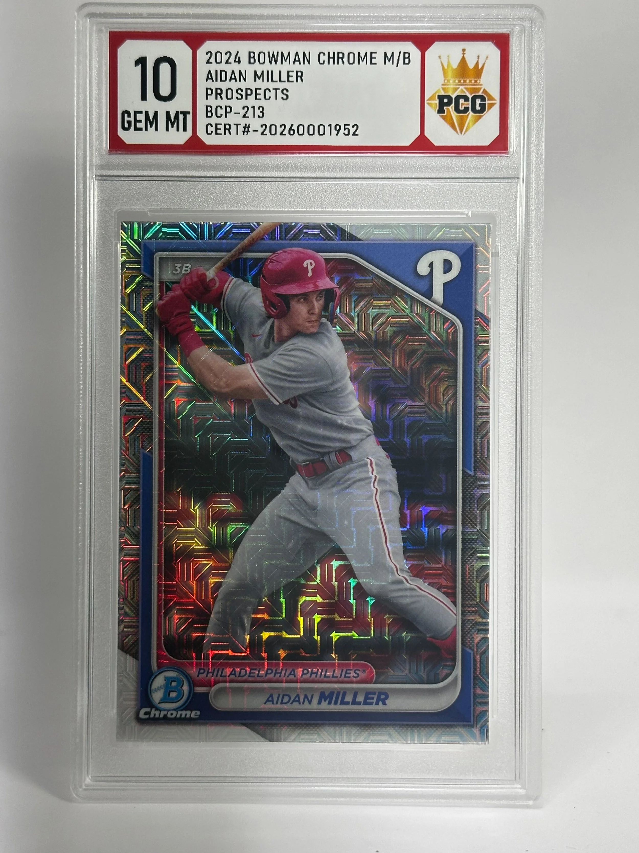 #20260001952 2024 AIDAN MILLER 10 GEM MT