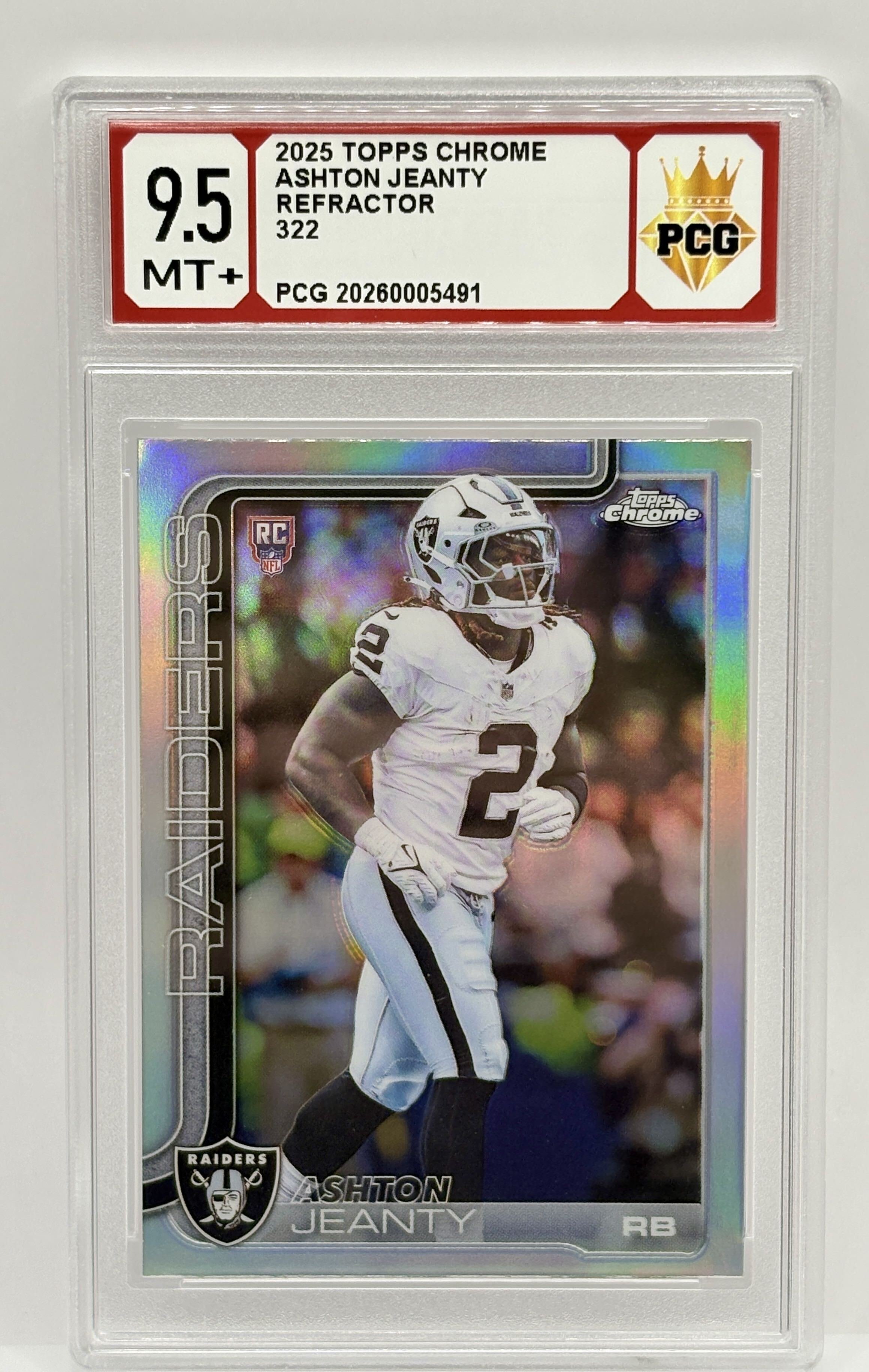 #20260005491 2025 ASHTON JEANTY 9.5 MT+