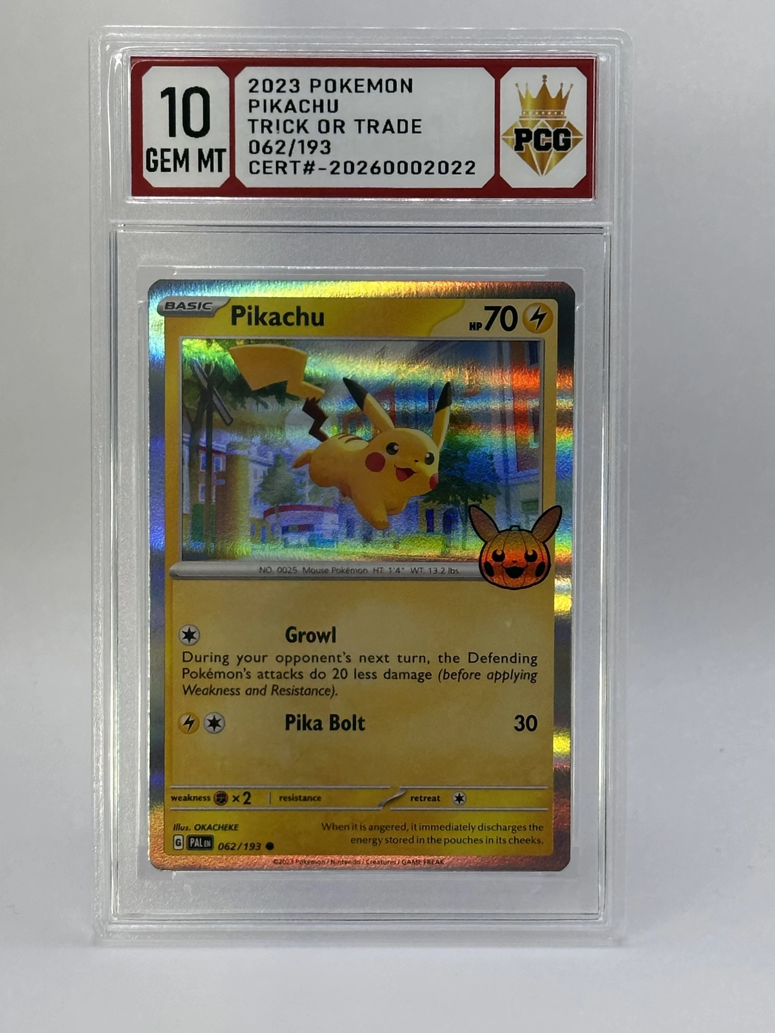 #20260002022 2023 PIKACHU 10 GEM MT