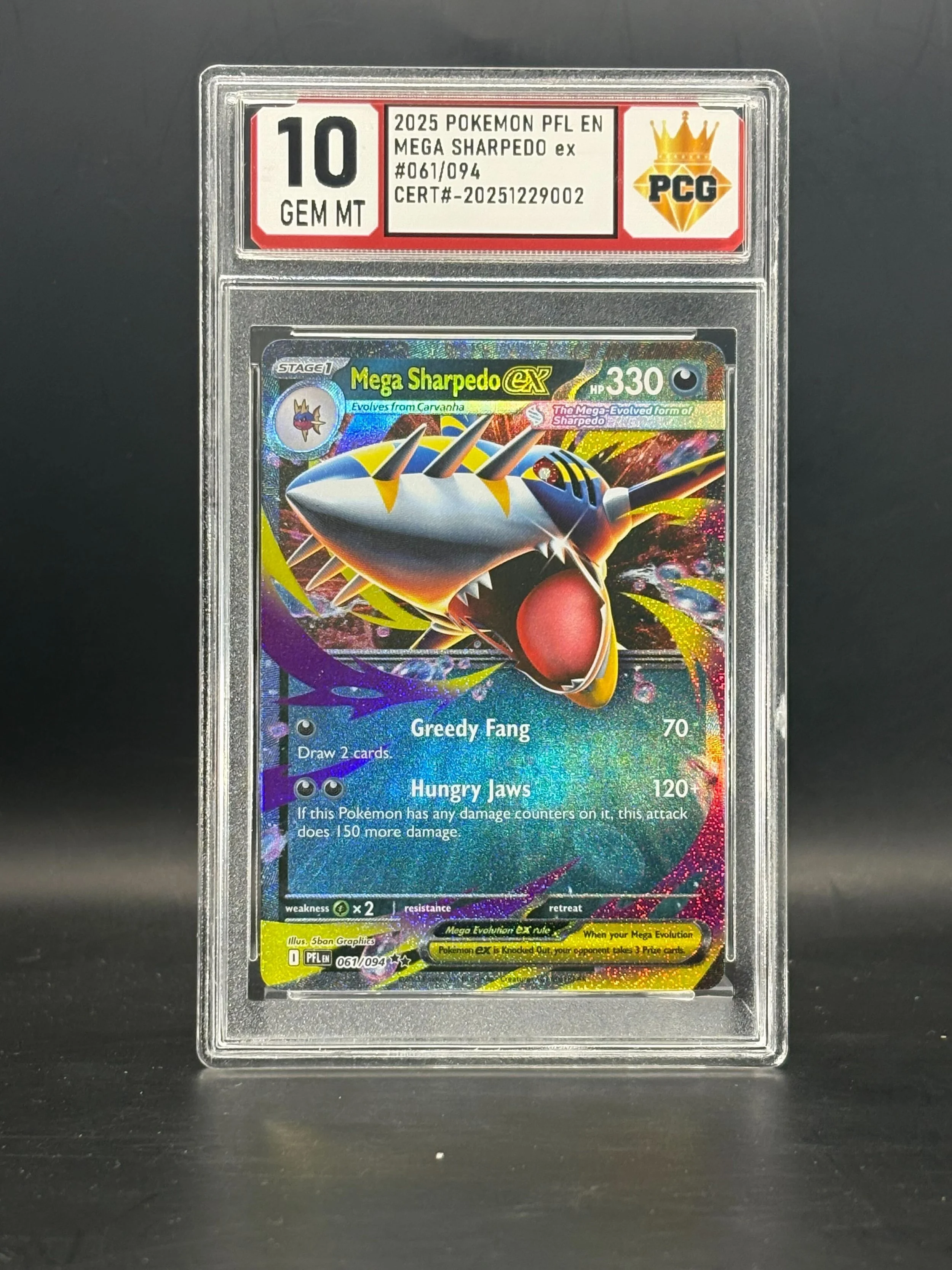 #20251229002 2025 POKEMON PFL EN MEGA SHARKPEDO