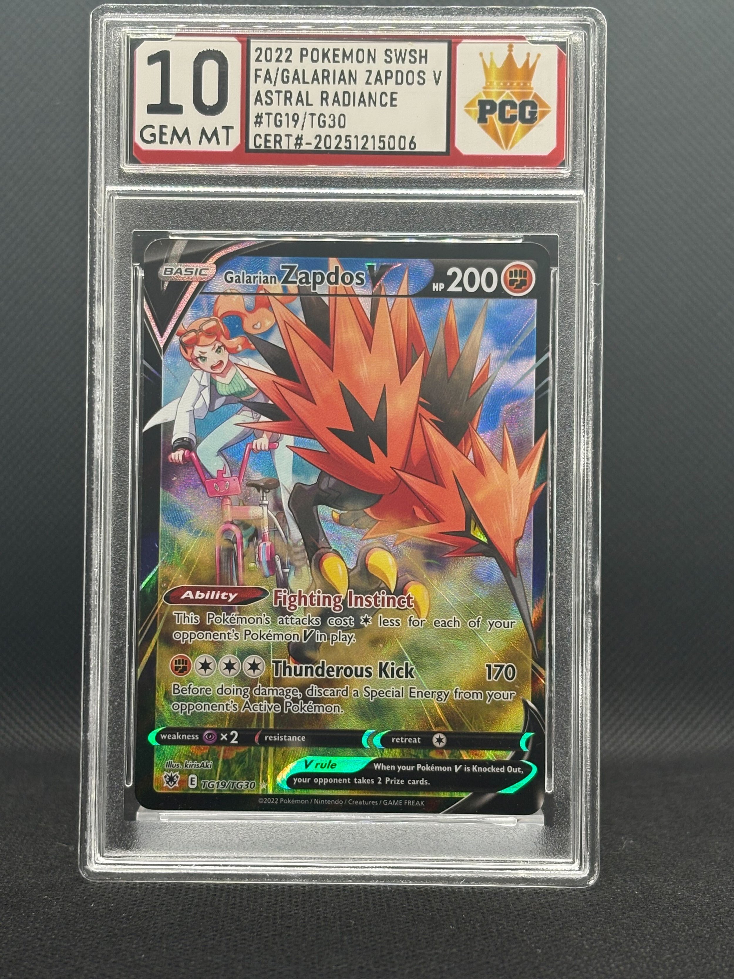 #20251215006  2022 POKEMON SWSH FA/GALARIAN 10 GEM MT