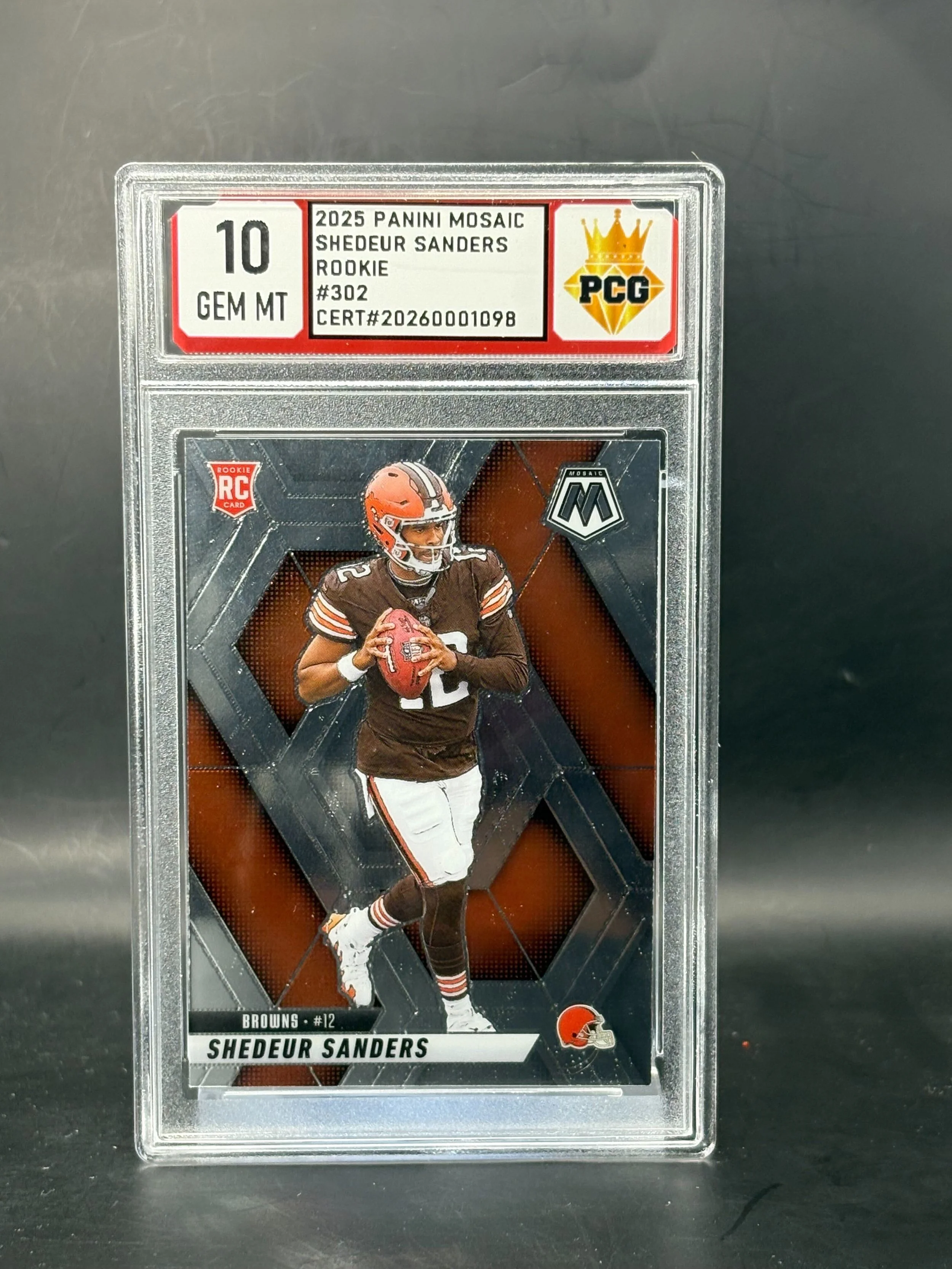 #20260001098 2025 SHEDEUR SANDERS 10 GEM MT