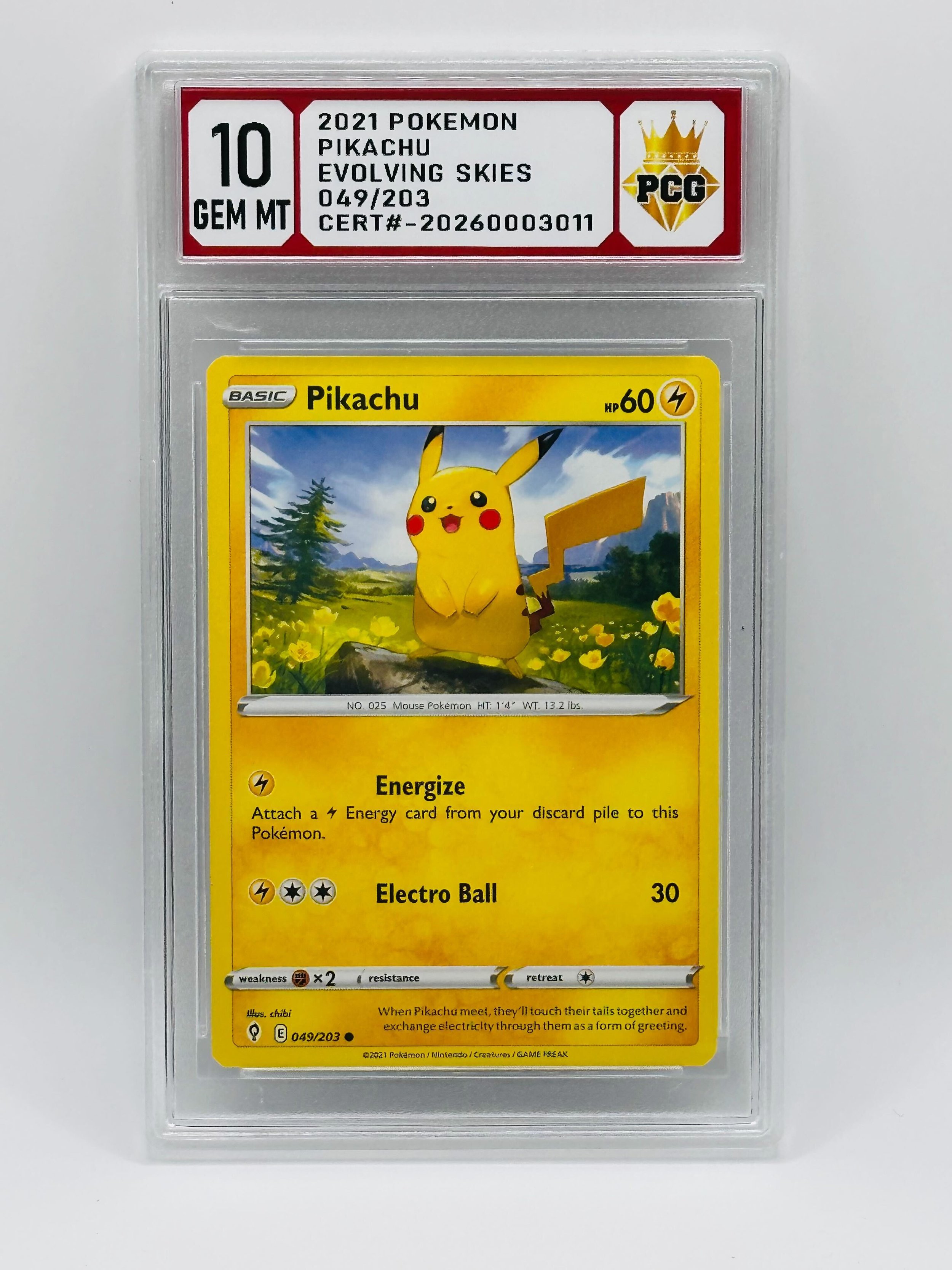 #20260003011 2021 PIKACHU 10 GEM MT