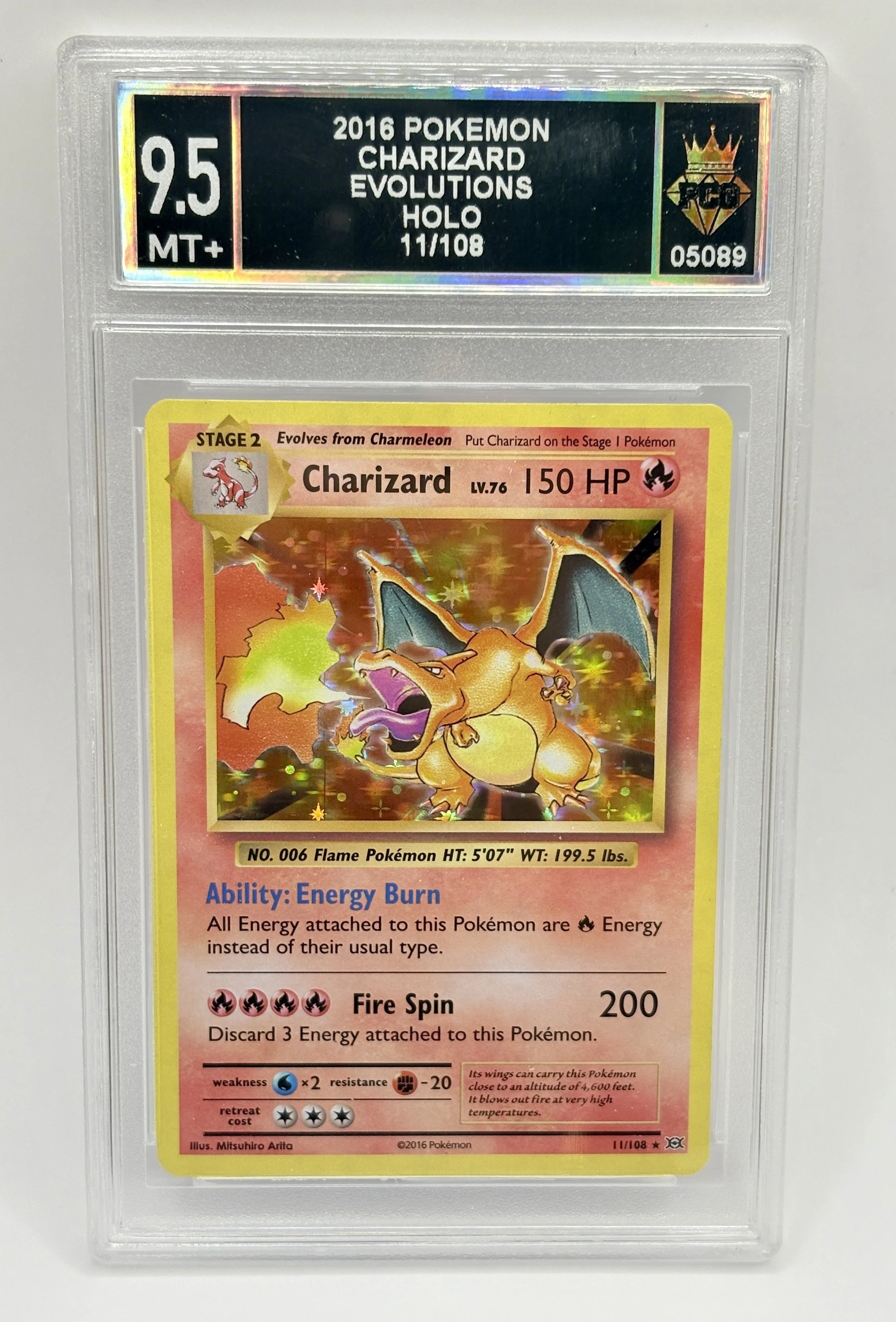 #20260005089 2016 CHARIZARD 9.5 MT+