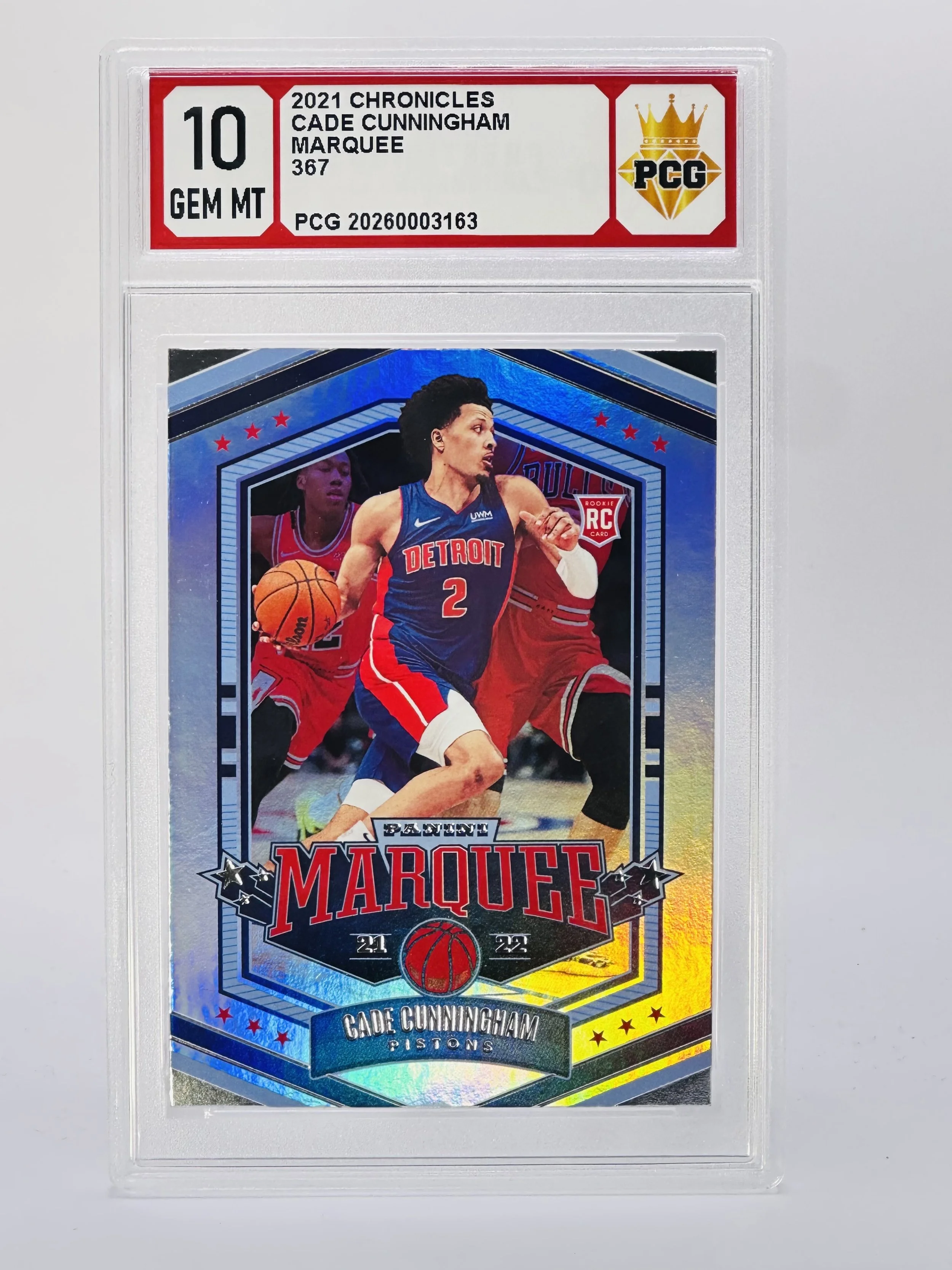 #20260003163 2021 CADE CUNNINGHAM 10 GEM MT