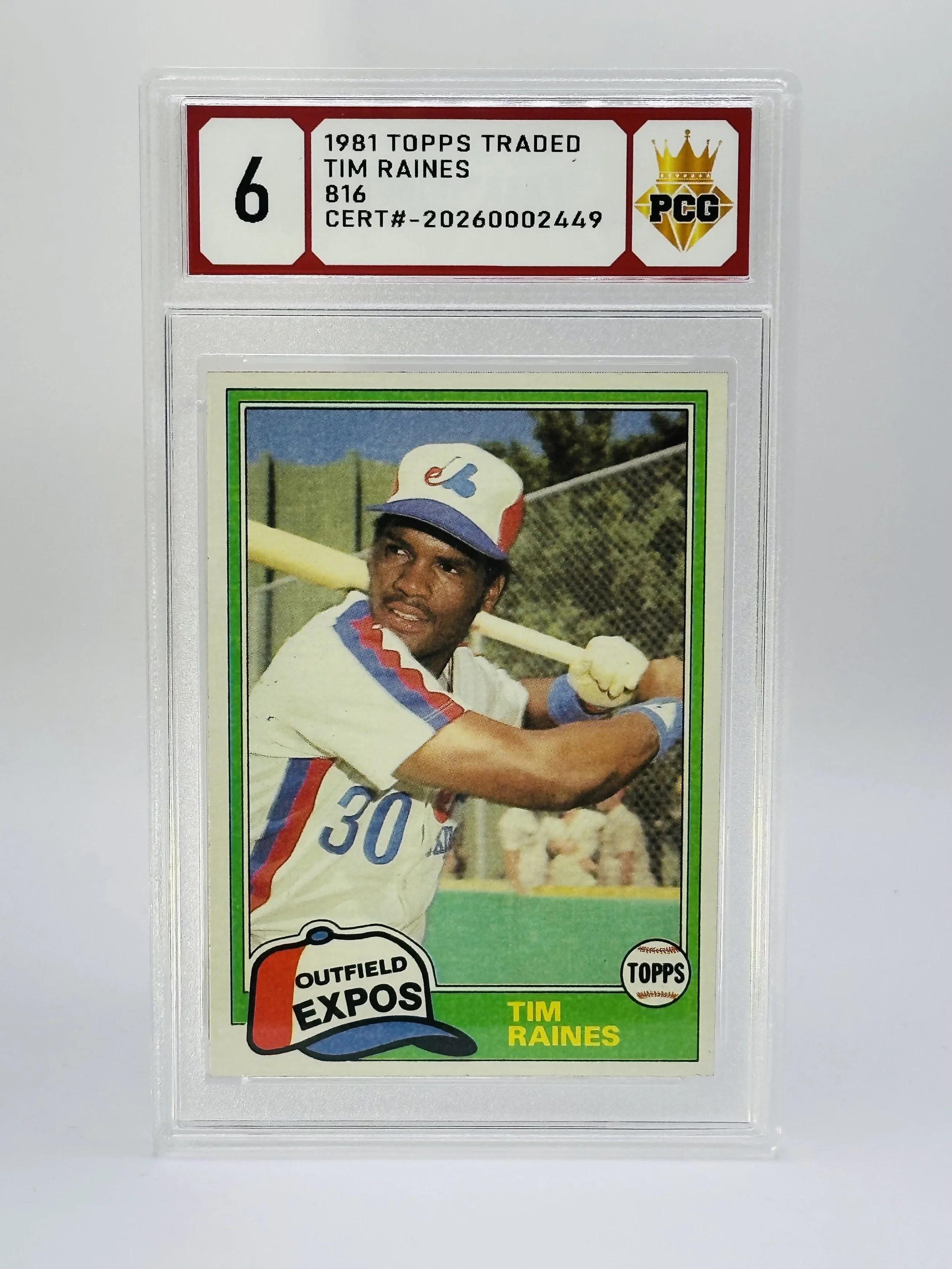 #20260002449 1981 TIM RAINES 6