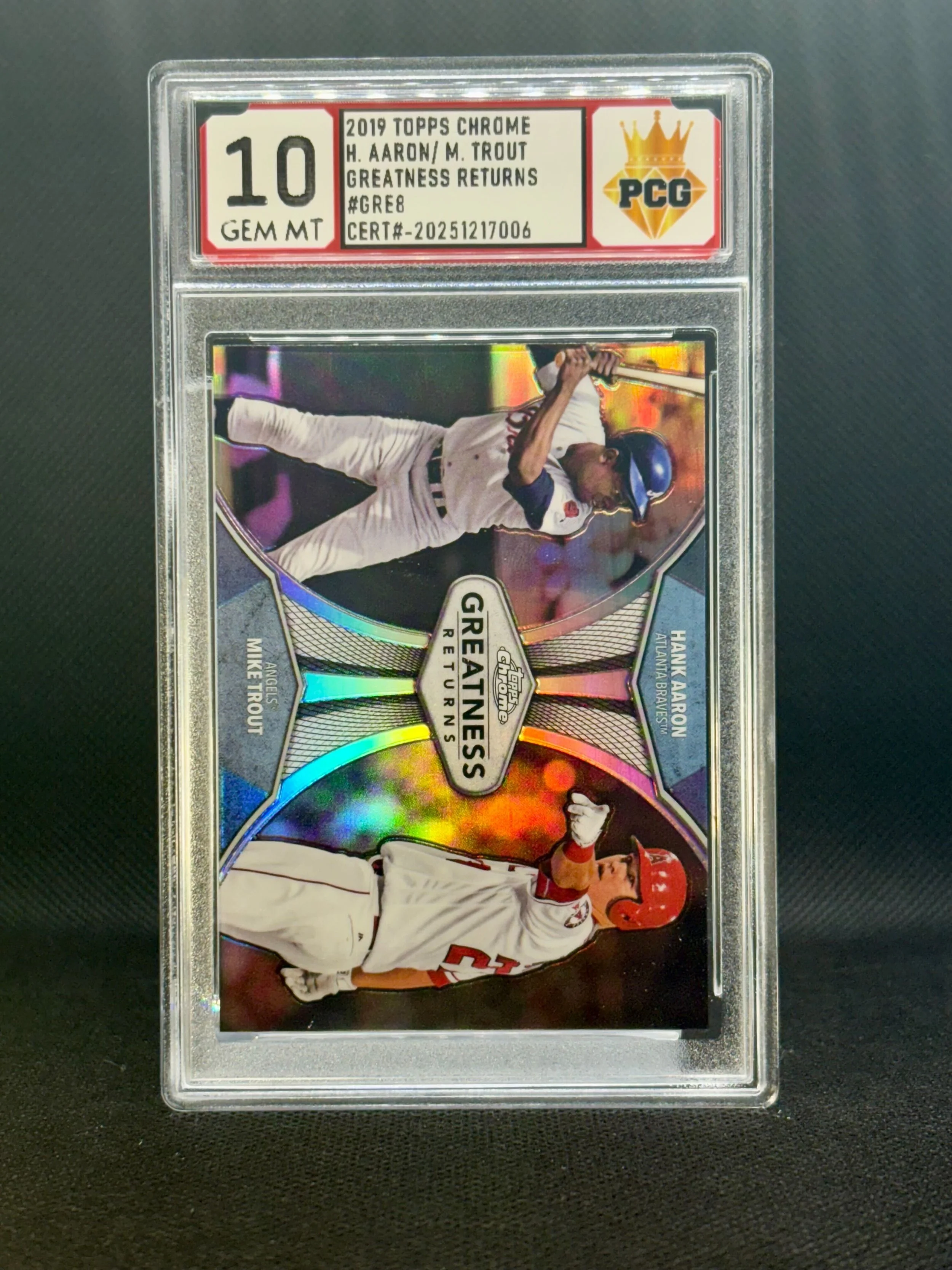 #20251217006 H. ARRON/ M. TROUT GREATNESS RETURNS 10 GEM MT