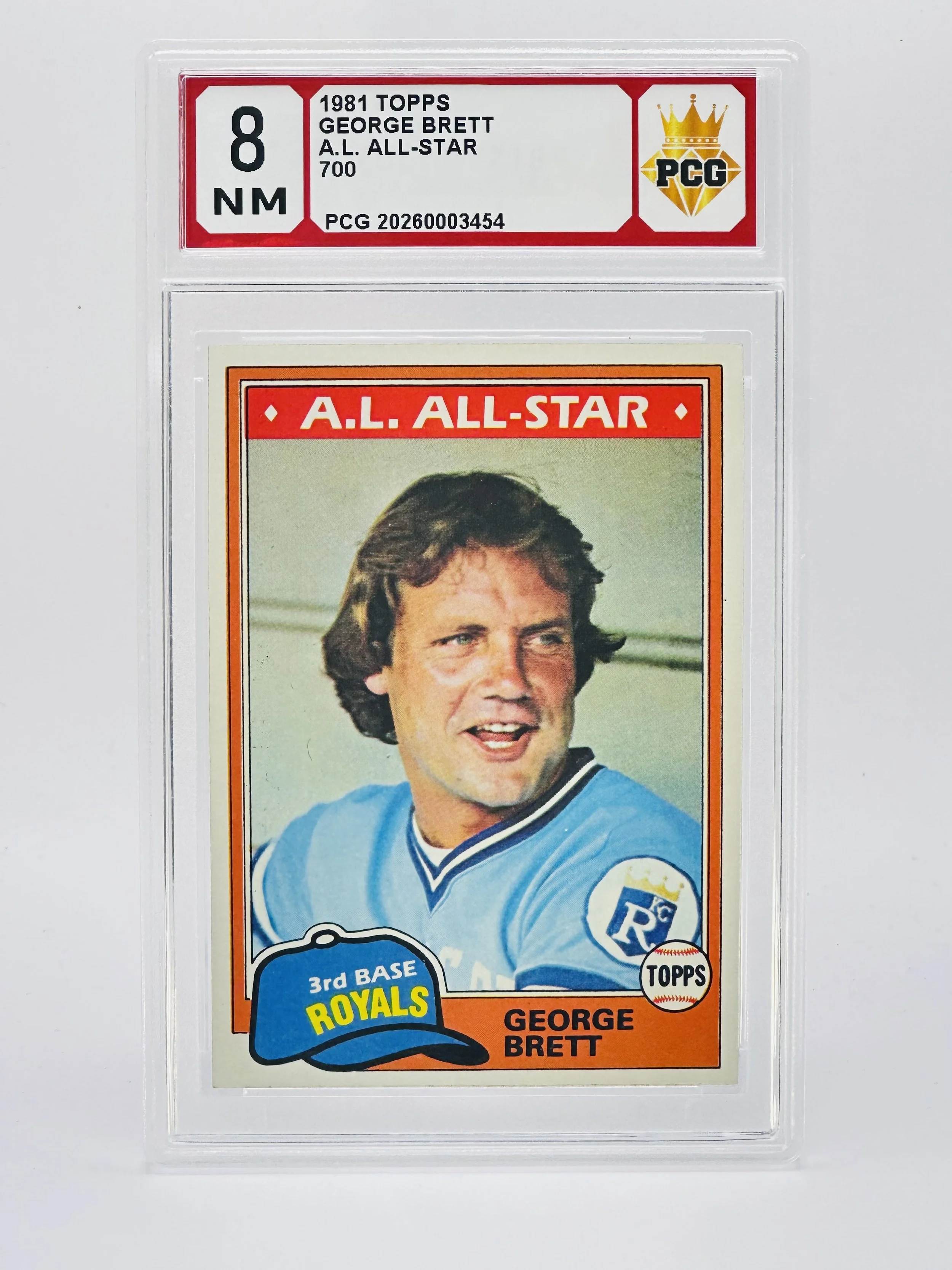#20260003454 1981 GEORGE BRETT 8 NM