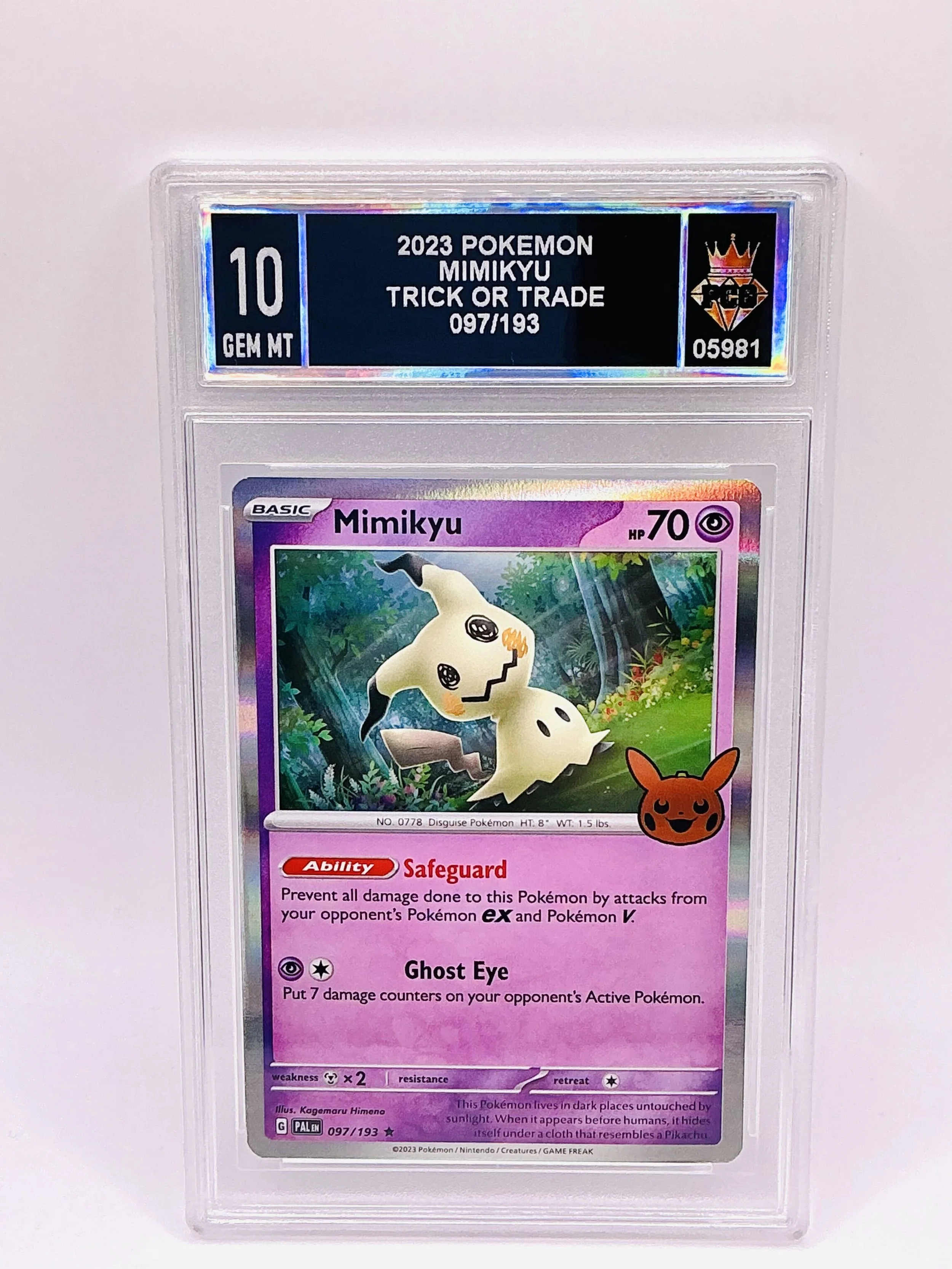 #05981 2023 MIMIKYU 10 GEM MT