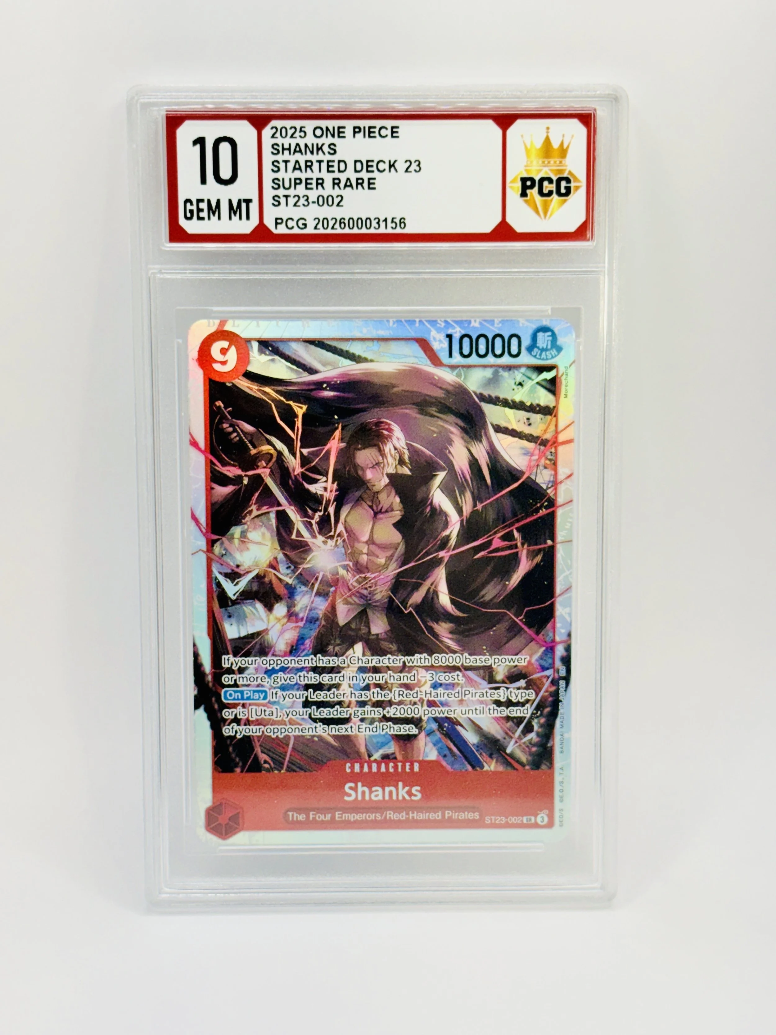 #20260003156 2025 SHANKS 10 GEM MT