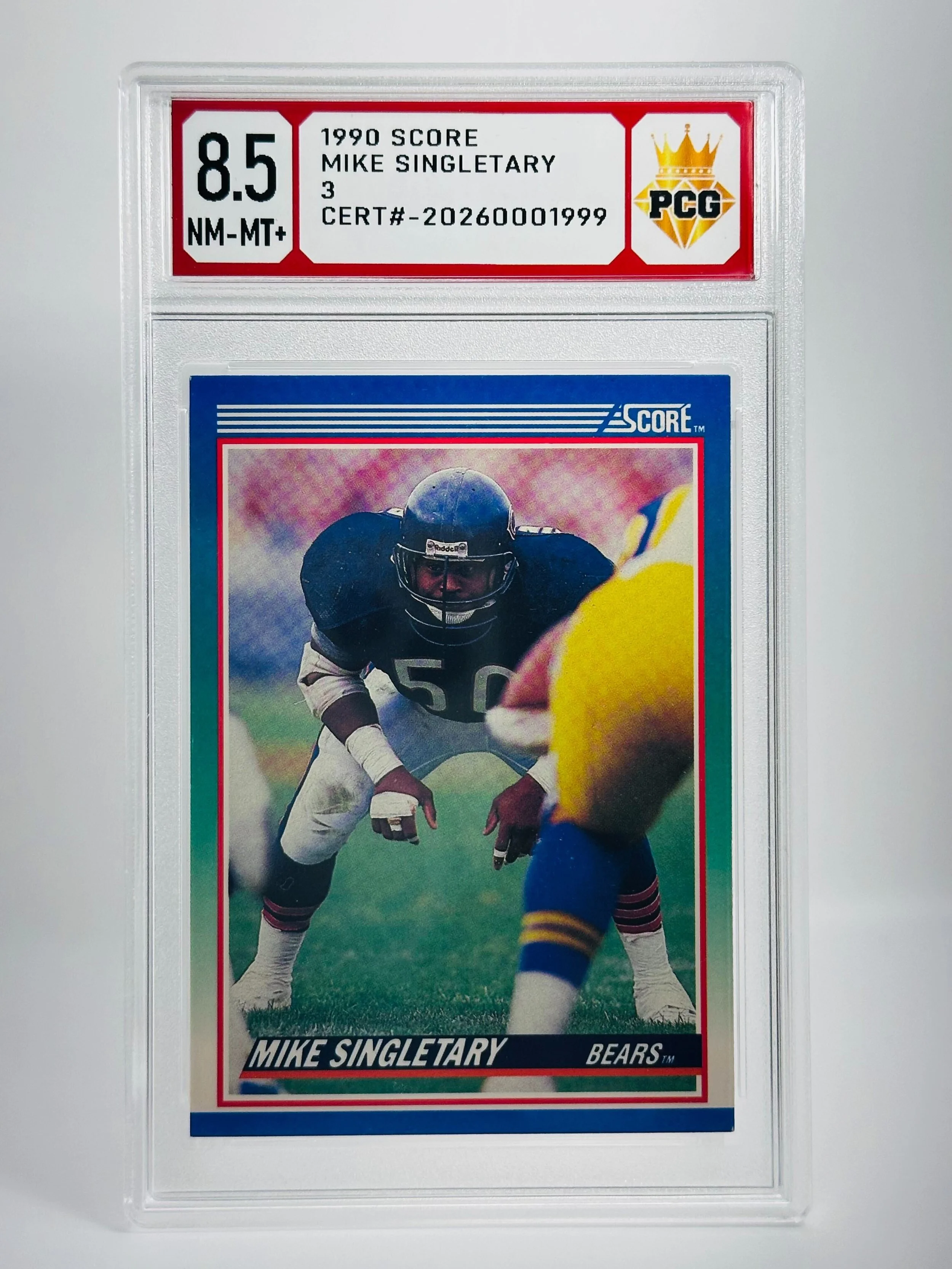 #20260001999 1990 MIKE SINGLETARY 8.5 NM-MT+