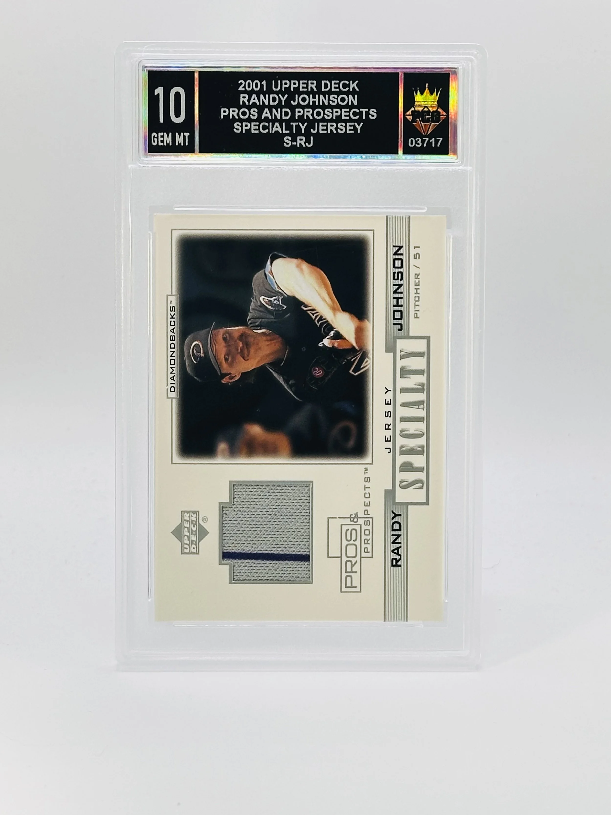 #20260003717 2001 RANDY JOHNSON 10 GEM MT