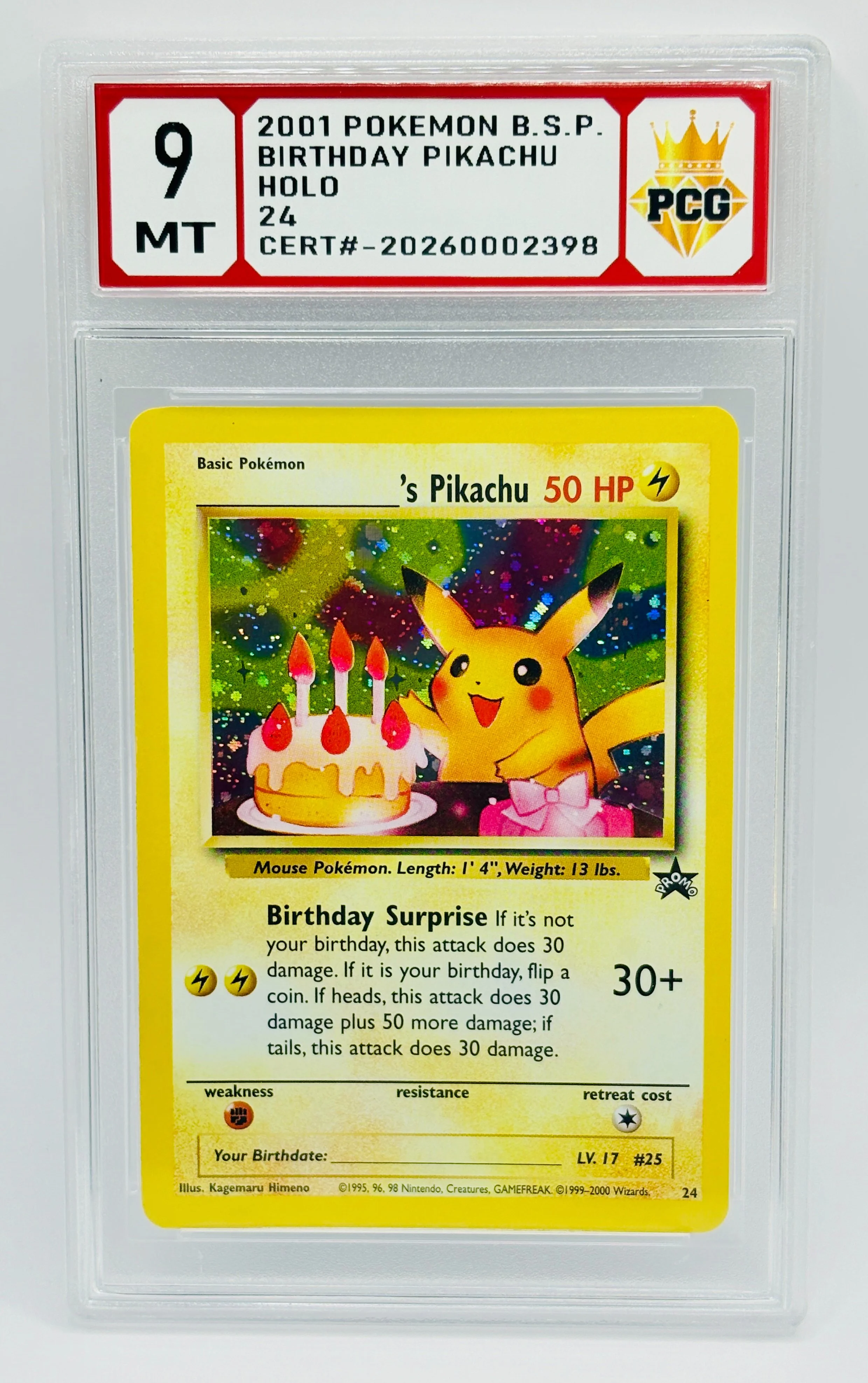 #20260002398 2001 BIRTHDAY PIKACHU 9