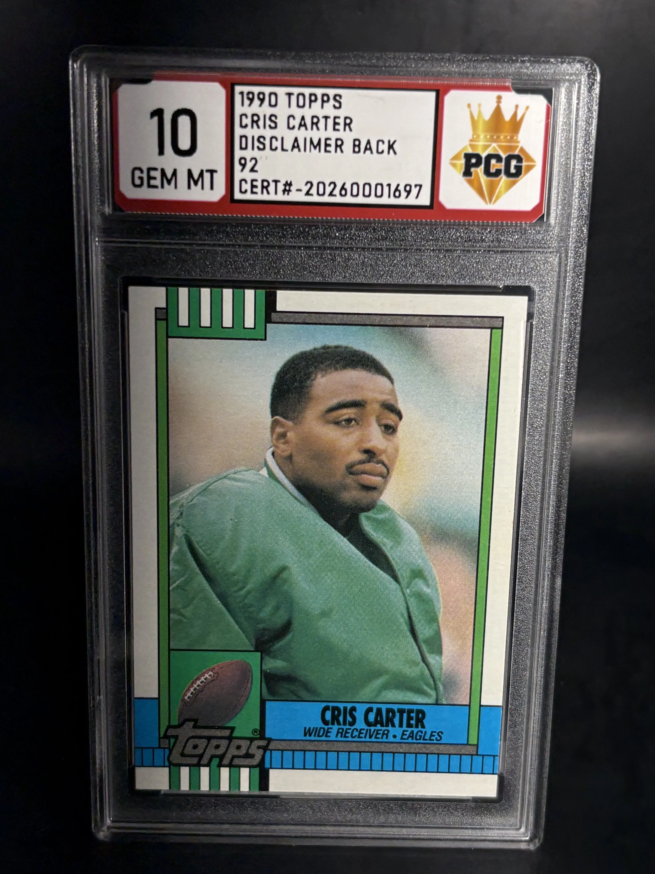 #20260001697 1990 CHRIS CARTER 10 GEM MT