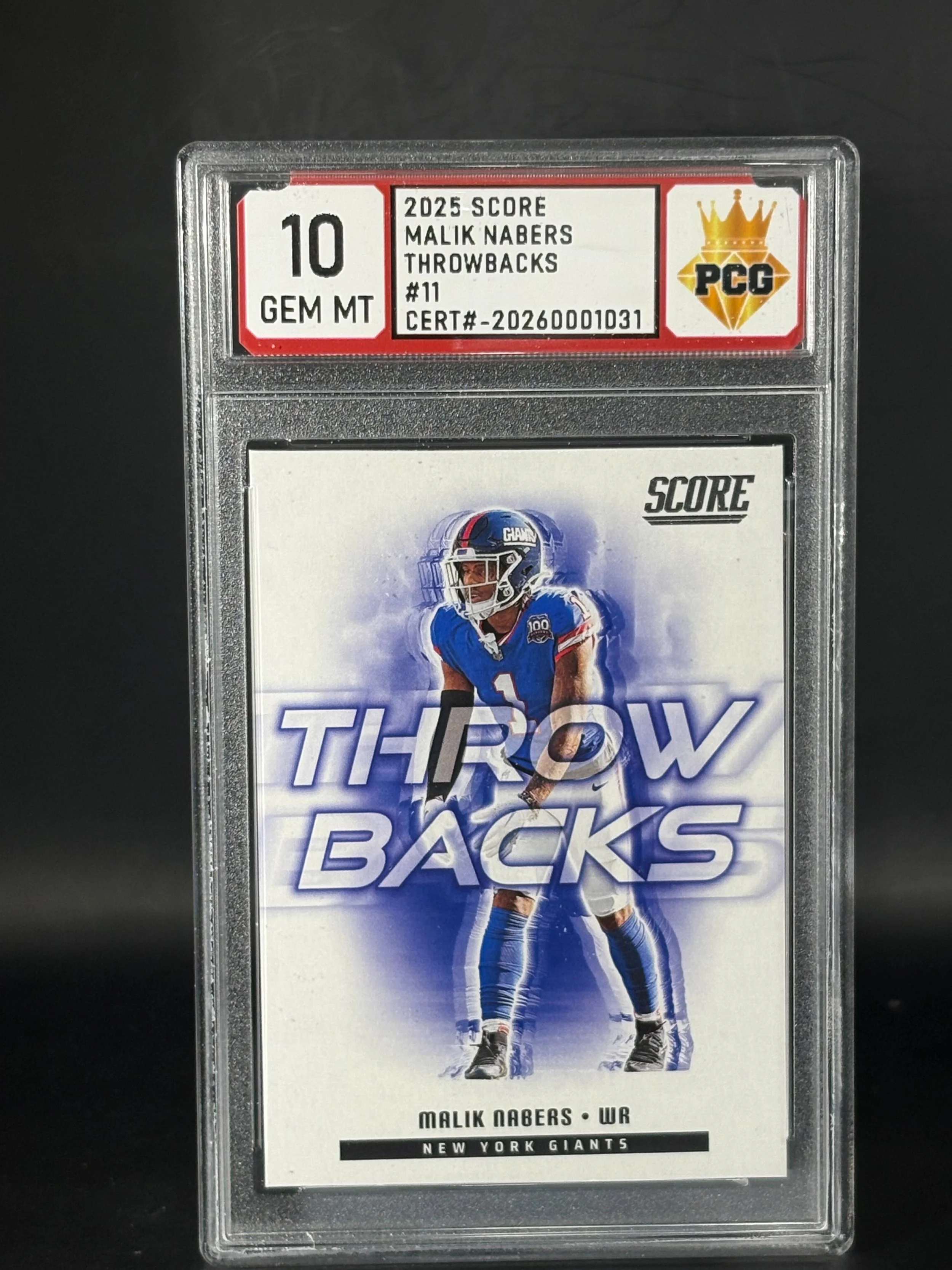 #20260001031 2025 MALIK NABORS 10 GEM MT