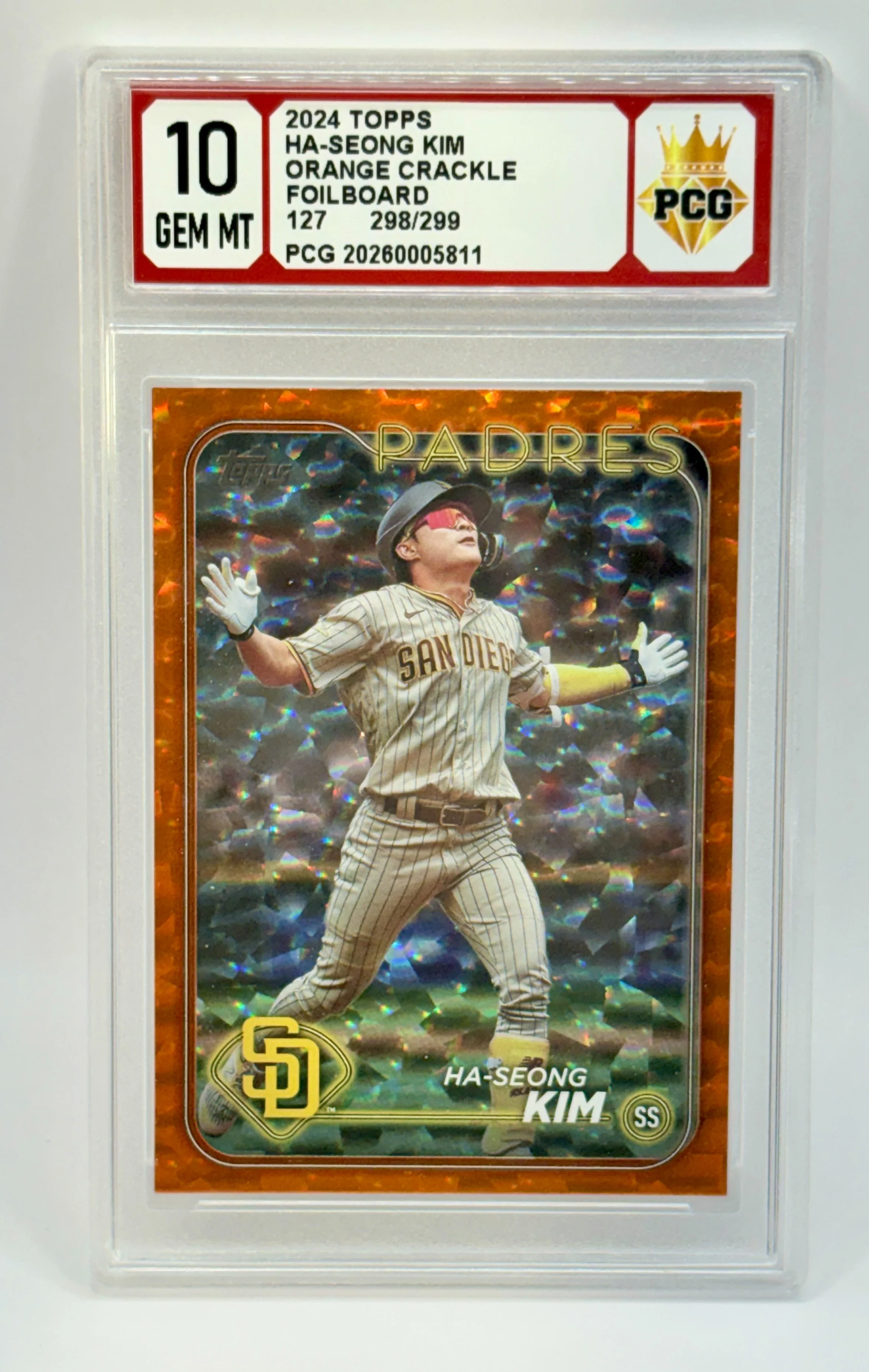 #20260005811 2024 TOPPS HA-SEONG KIM 10 GEM MT