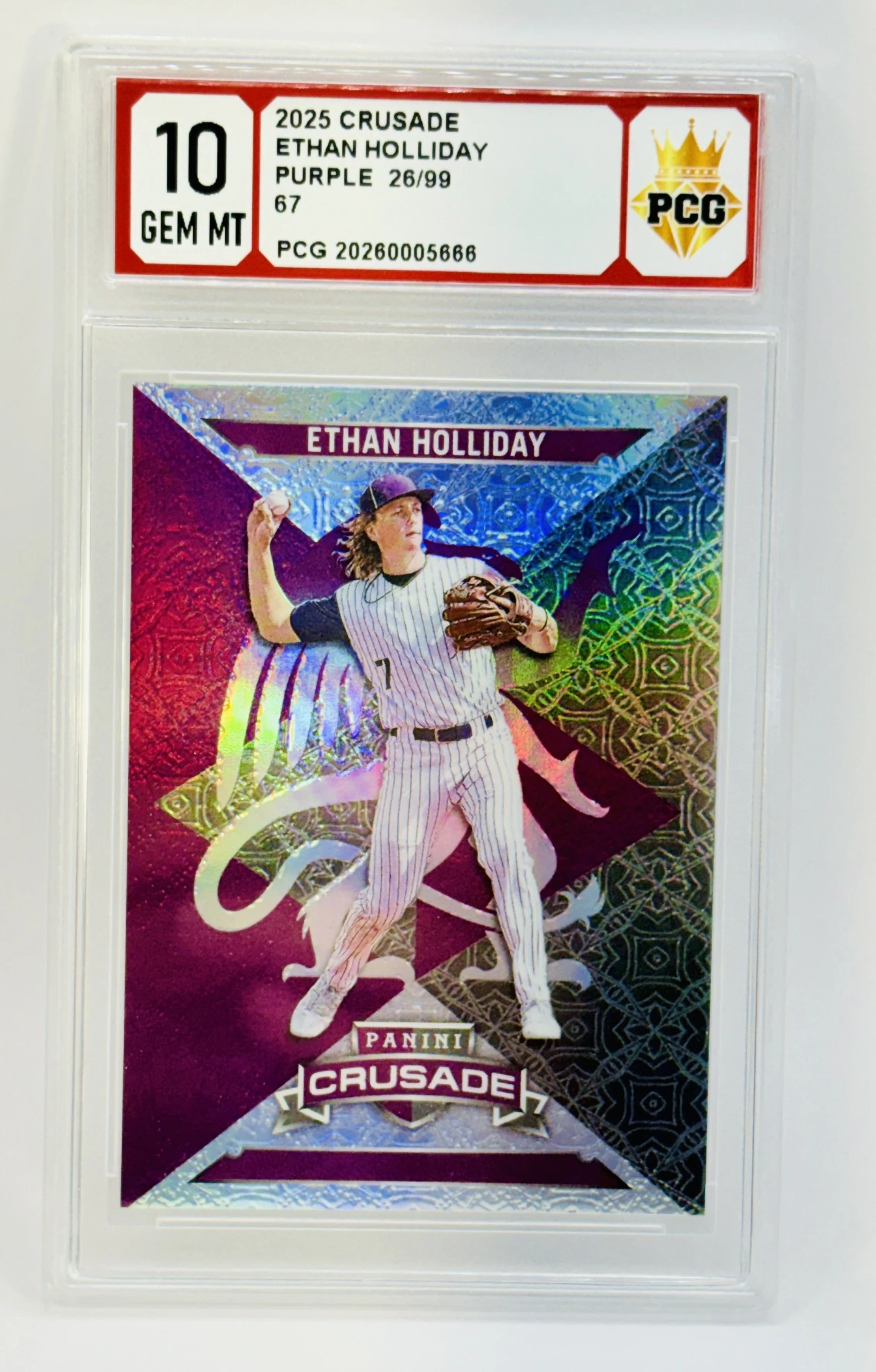 #20260005666 2025 ETHAN HOLLIDAY 10 GEM MT
