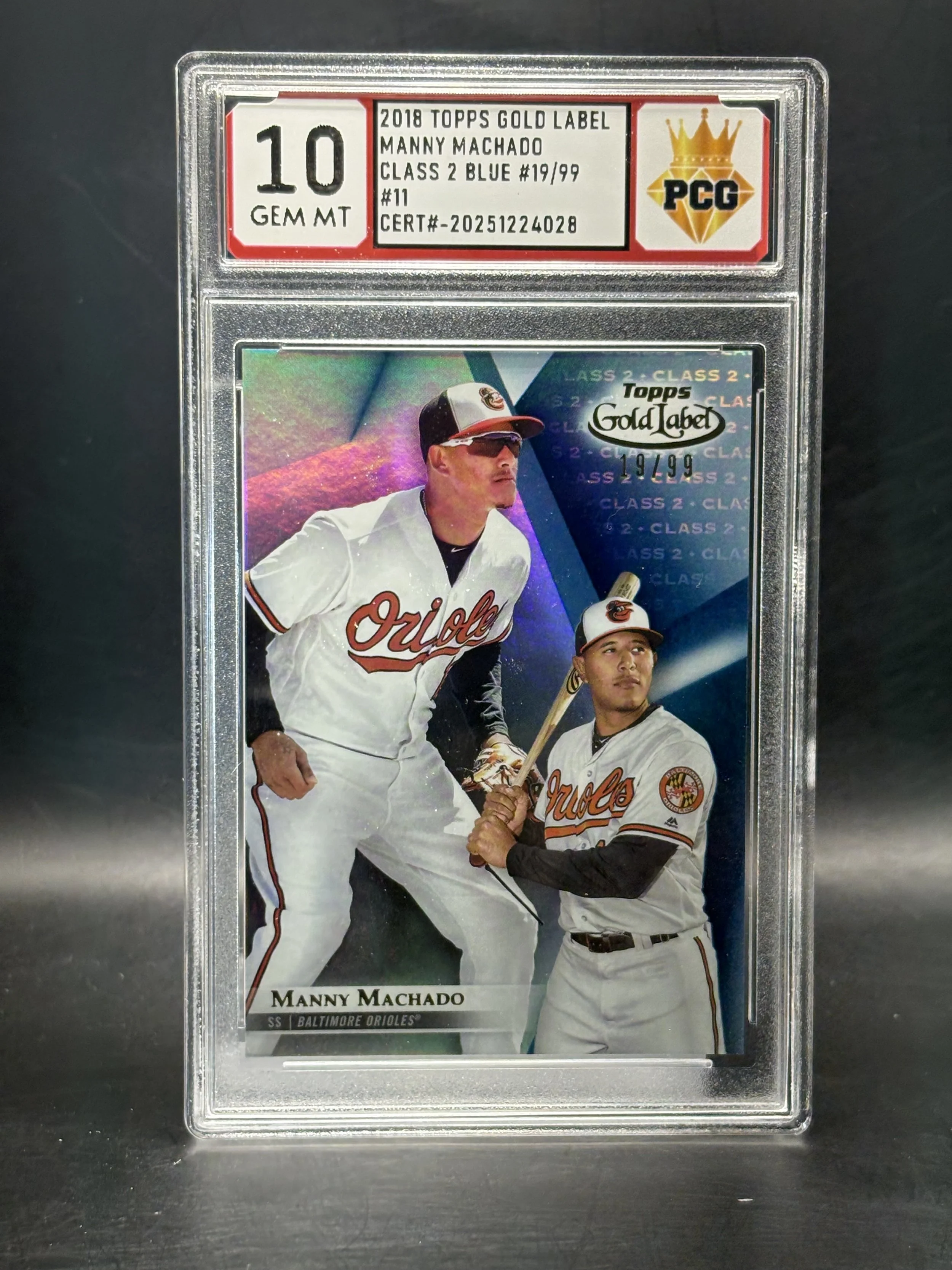 #20251224028 2018 Manny Machado 10 Gem MT