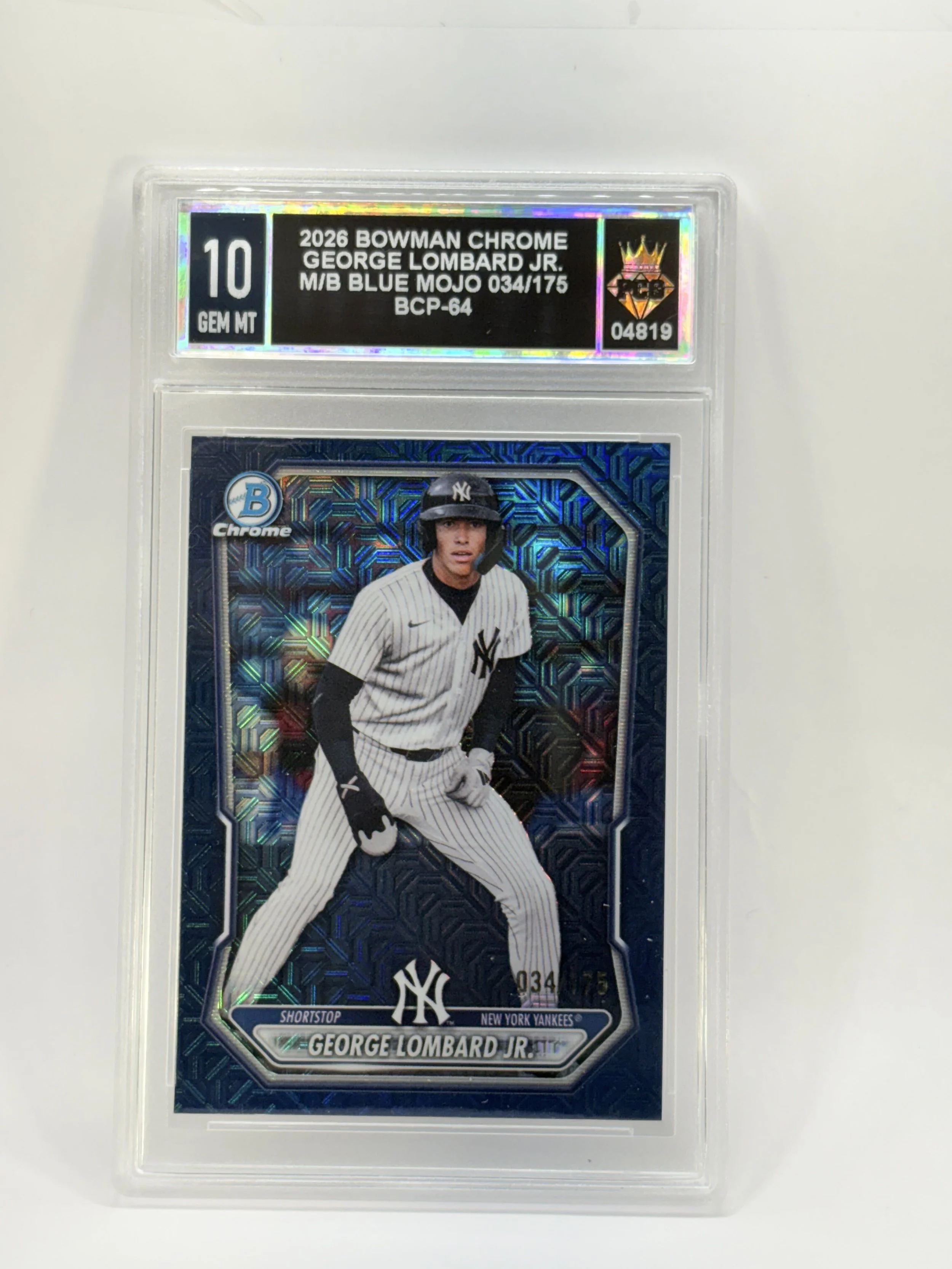 #20260004819 2026 GEORGE LOMBARD JR. 10 GEM MT