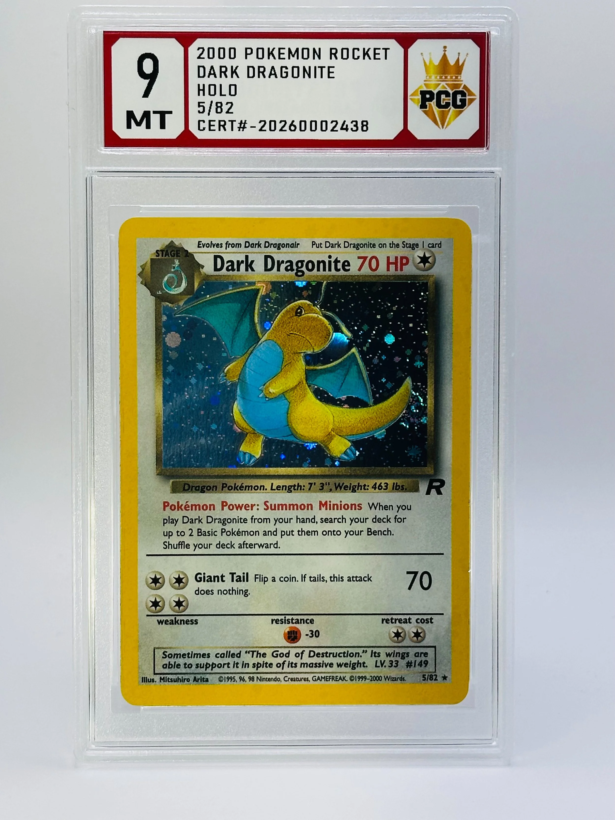 #20260002438 2000 DARK DRAGONITE 9 MT