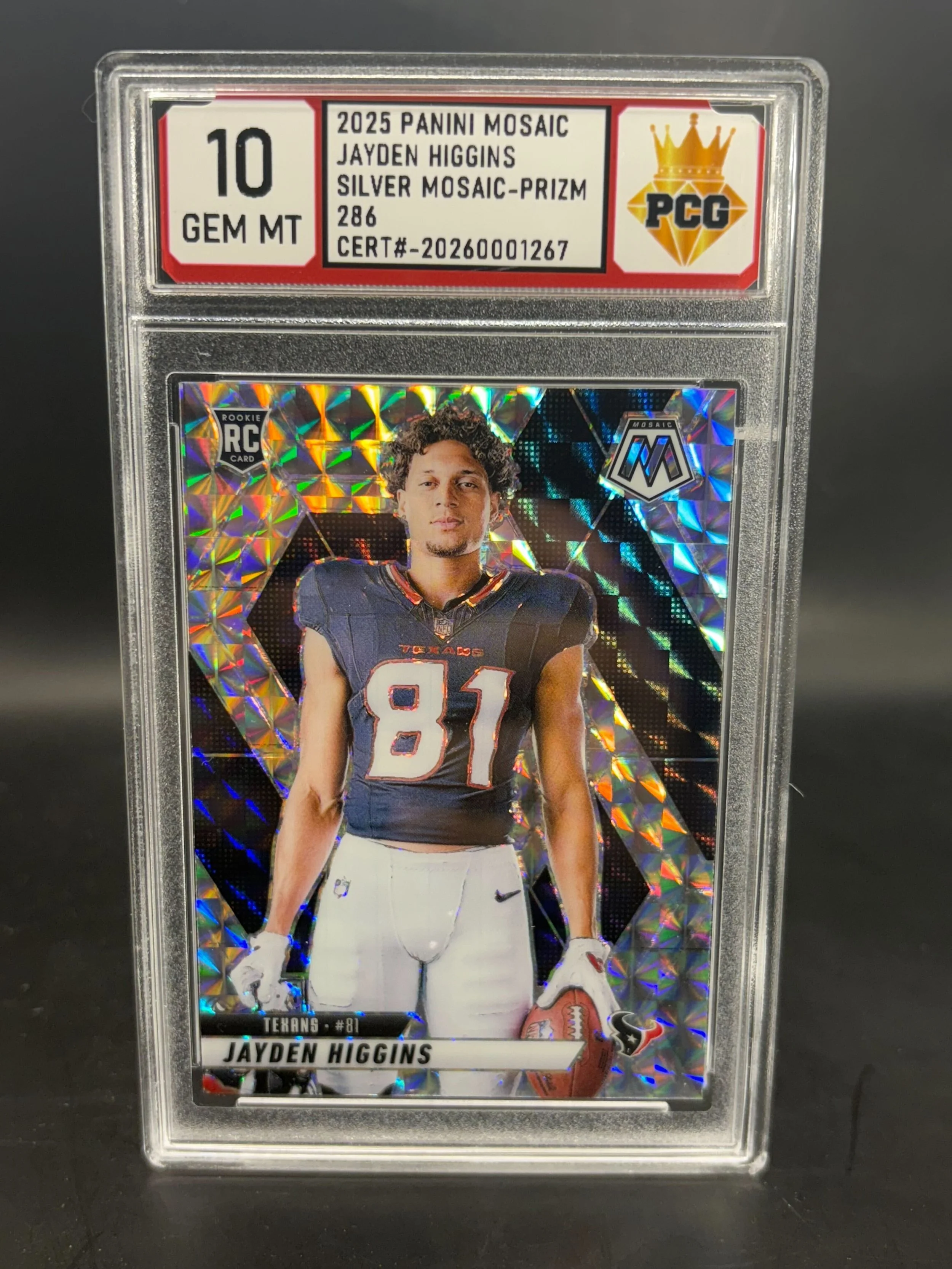 #20260001267 2025 JAYDEN HIGGINS 10 GEM MT