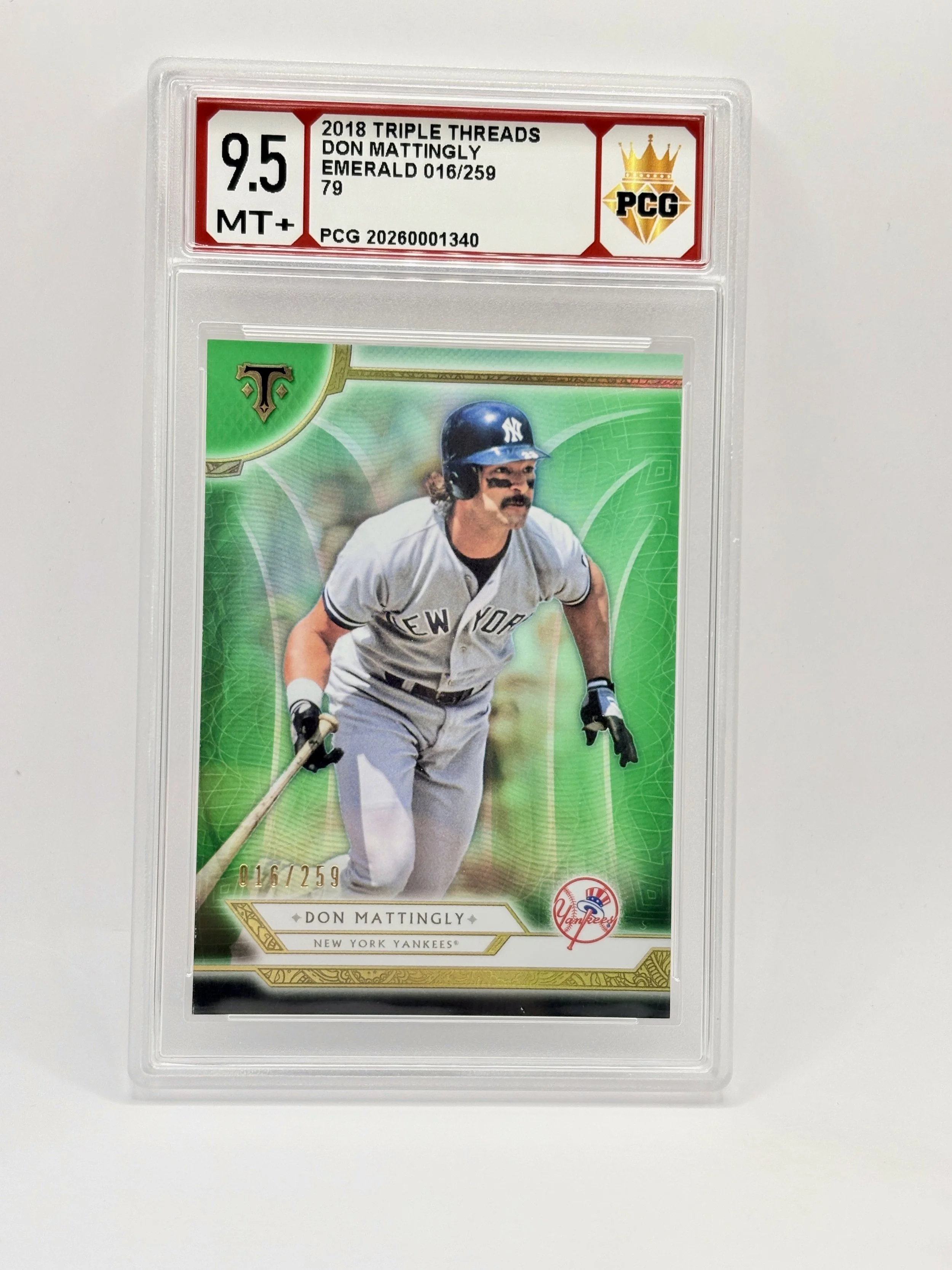 #20260001340 2018 DON MATTINGLY 9.5 MT+