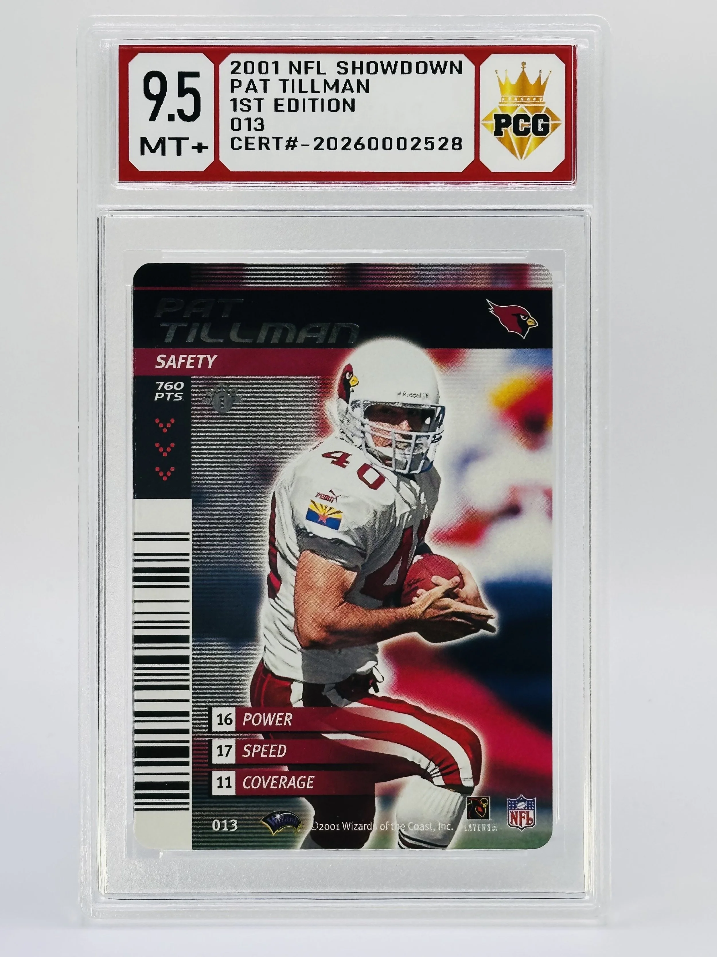 #20260002528 2001 PAT TILLMAN 9.5 MT+