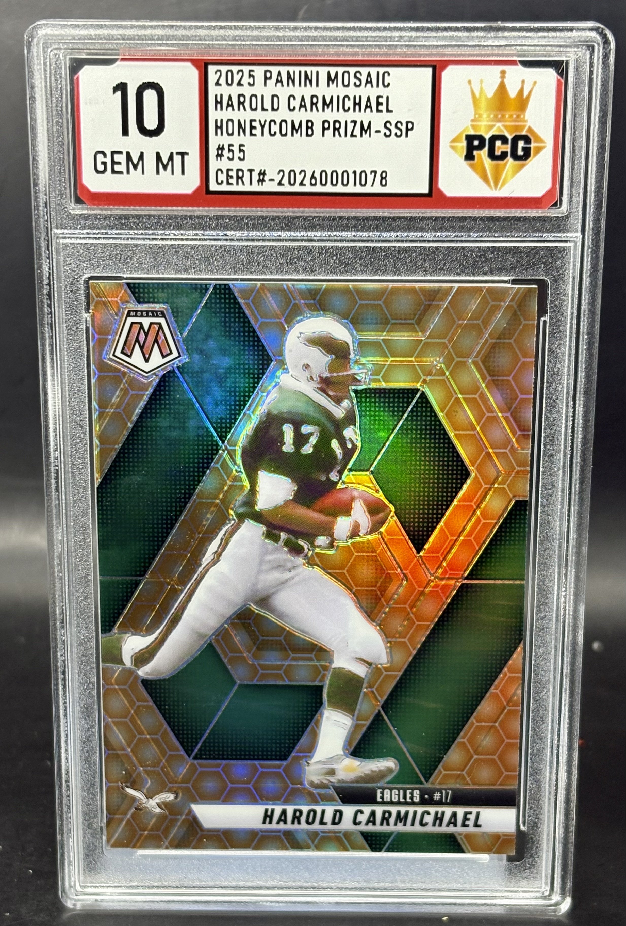 #20260001078 2025 HAROLD CARMICHAEL 10 GEM MT