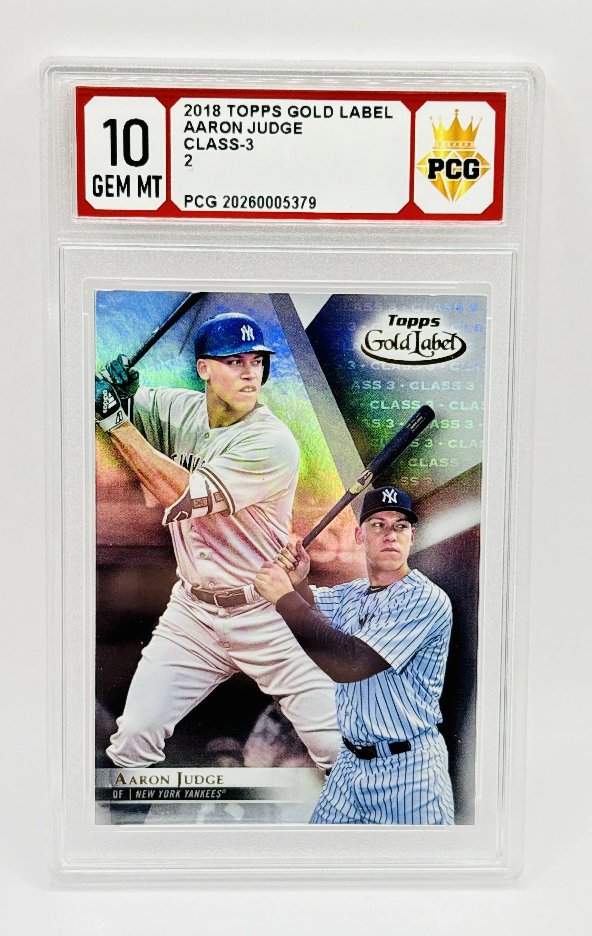 #20260005379 2018 AARON JUDGE 10 GEM MT