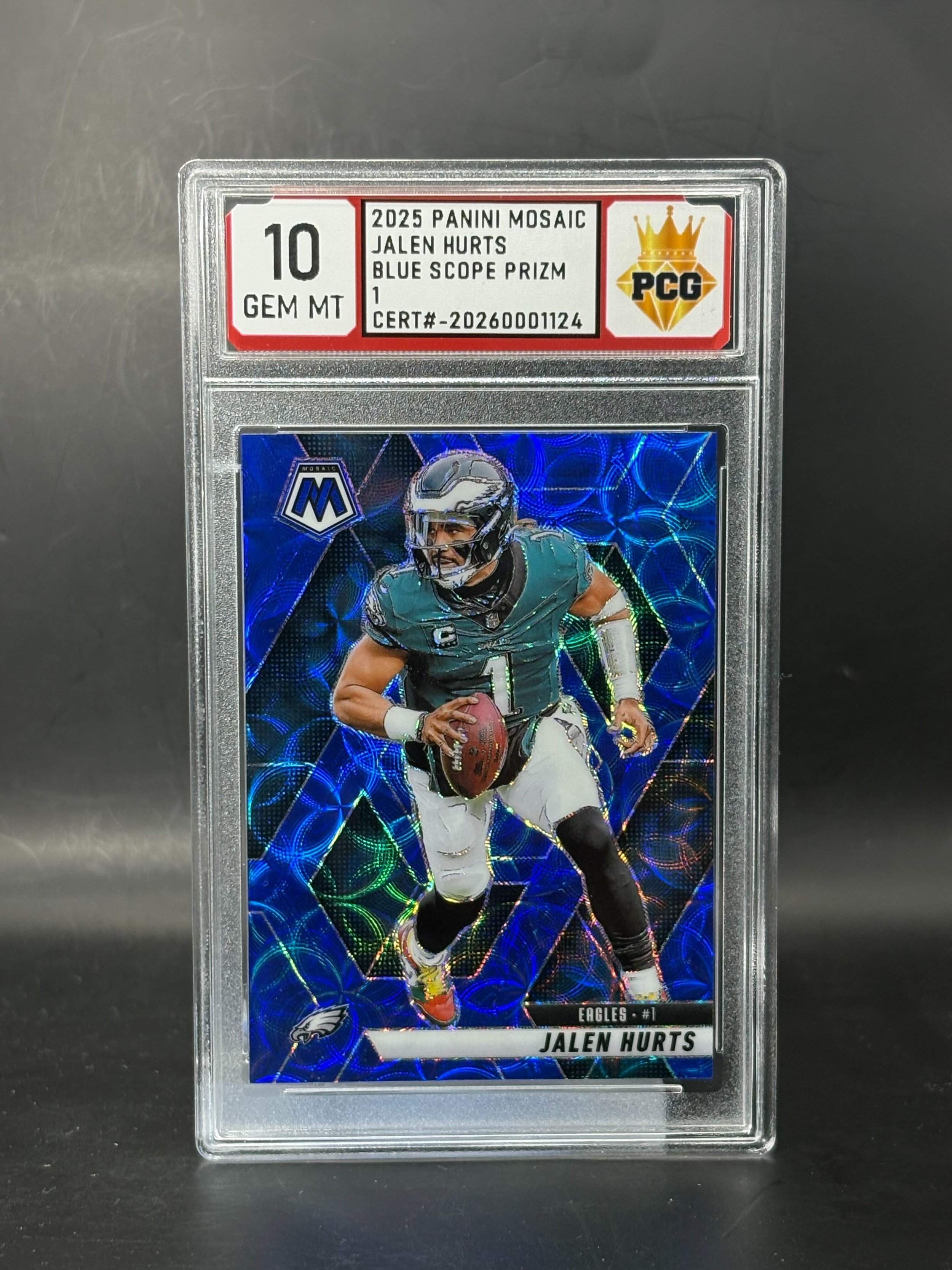 #20260001124 2025 JALEN HURTS 10 GEM MT