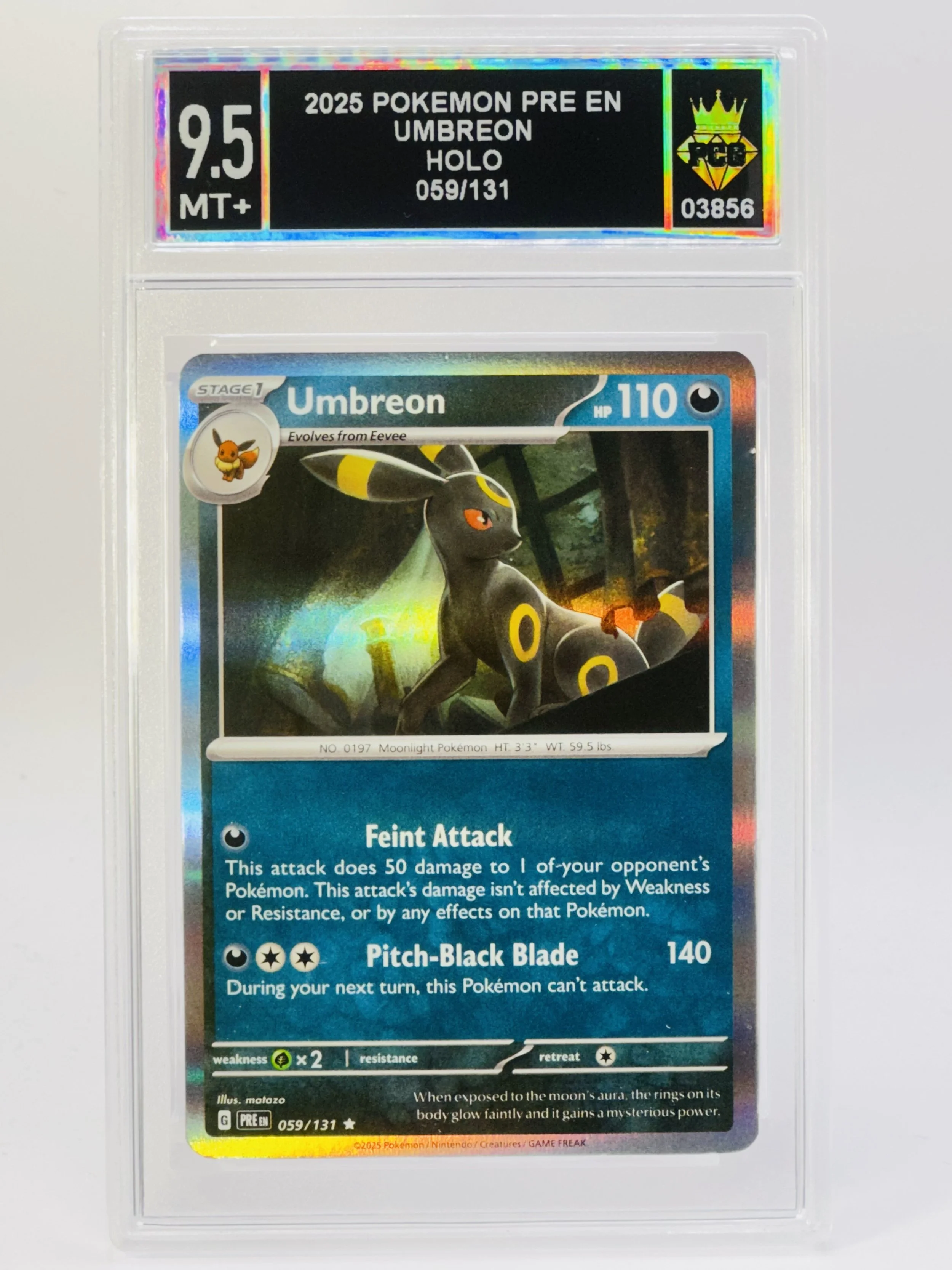 #20260003856 2025 UMBREON 9.5 MT+