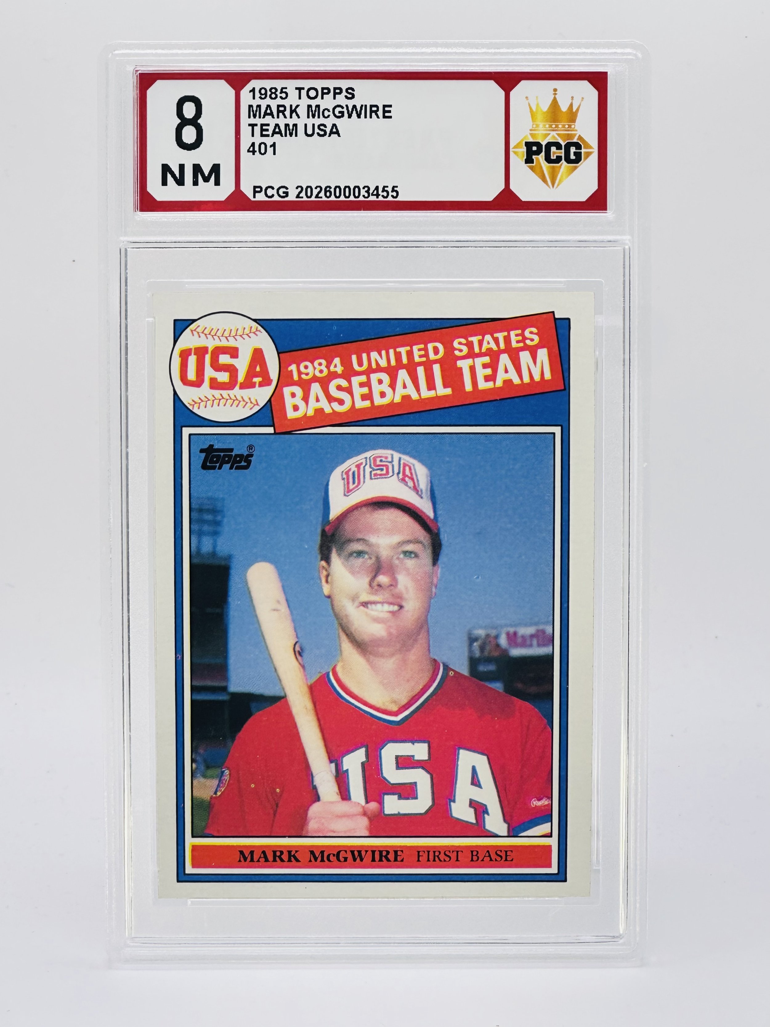 #20260003455 1985 MARK MCGWIRE 8 NM
