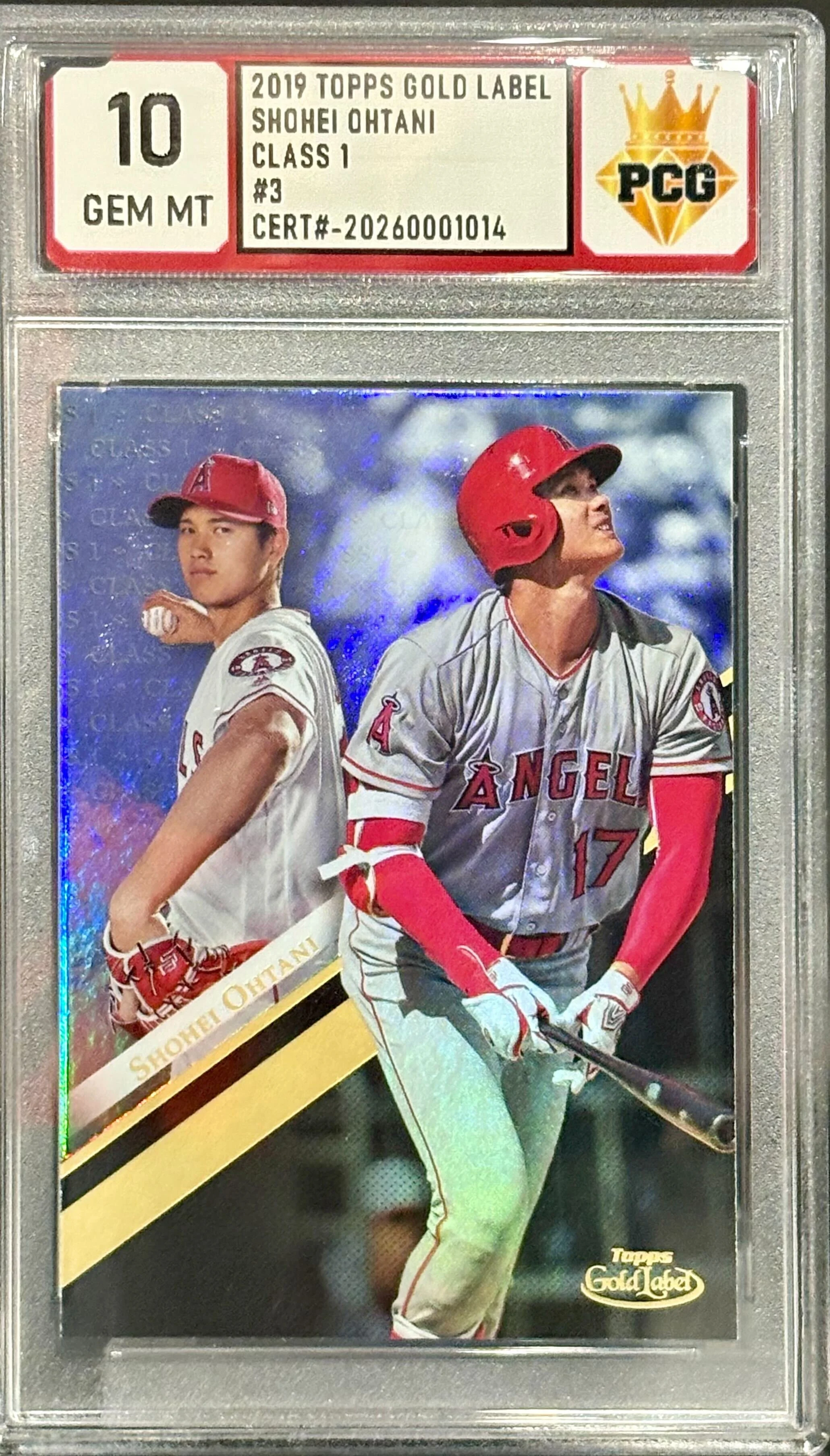 #20260001014 2019 SHOHEI OHTANI 10 GEM MT