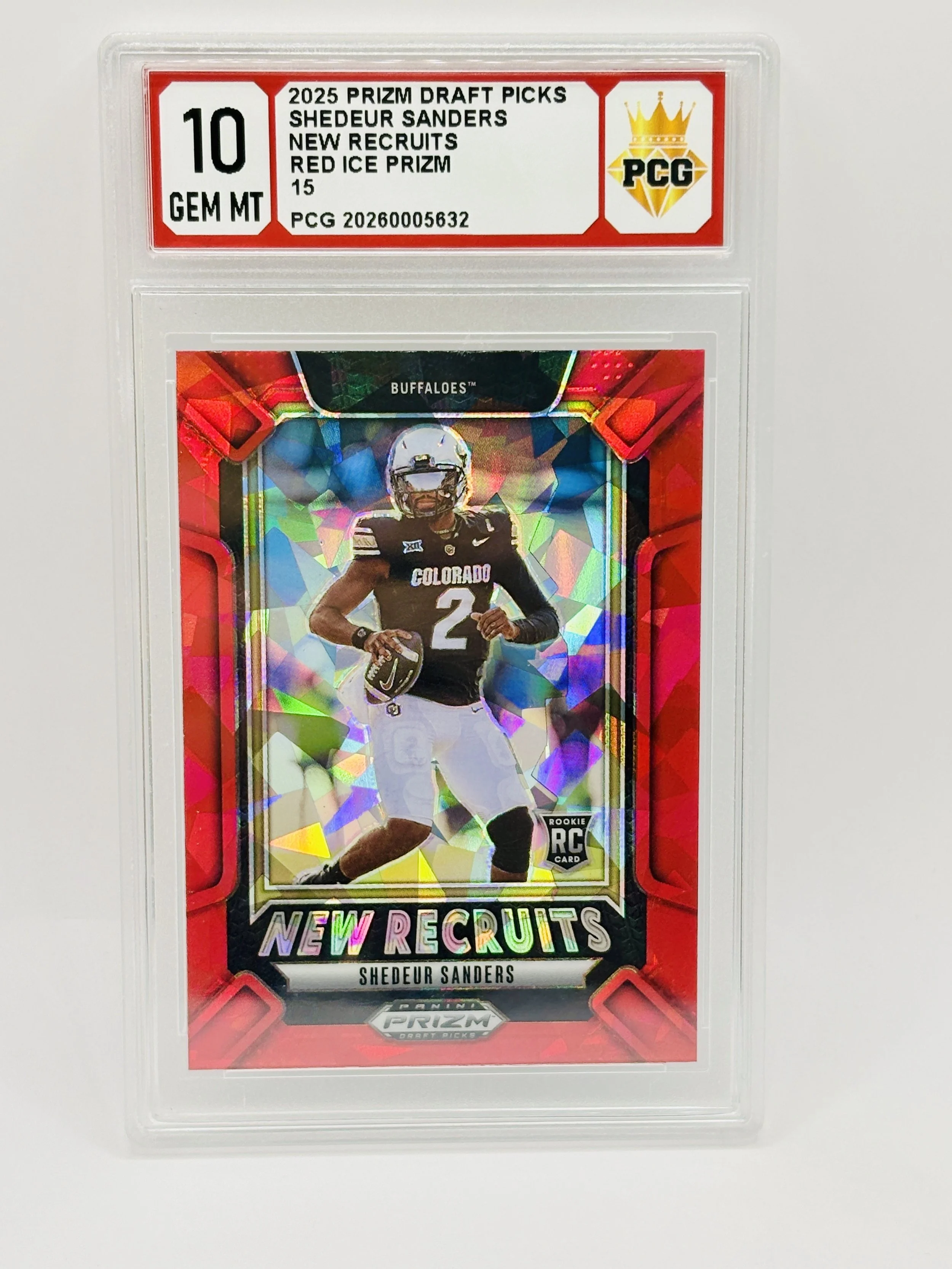 #20260005632 2025 SHEDEUR SANDERS RC 10 GEM MT