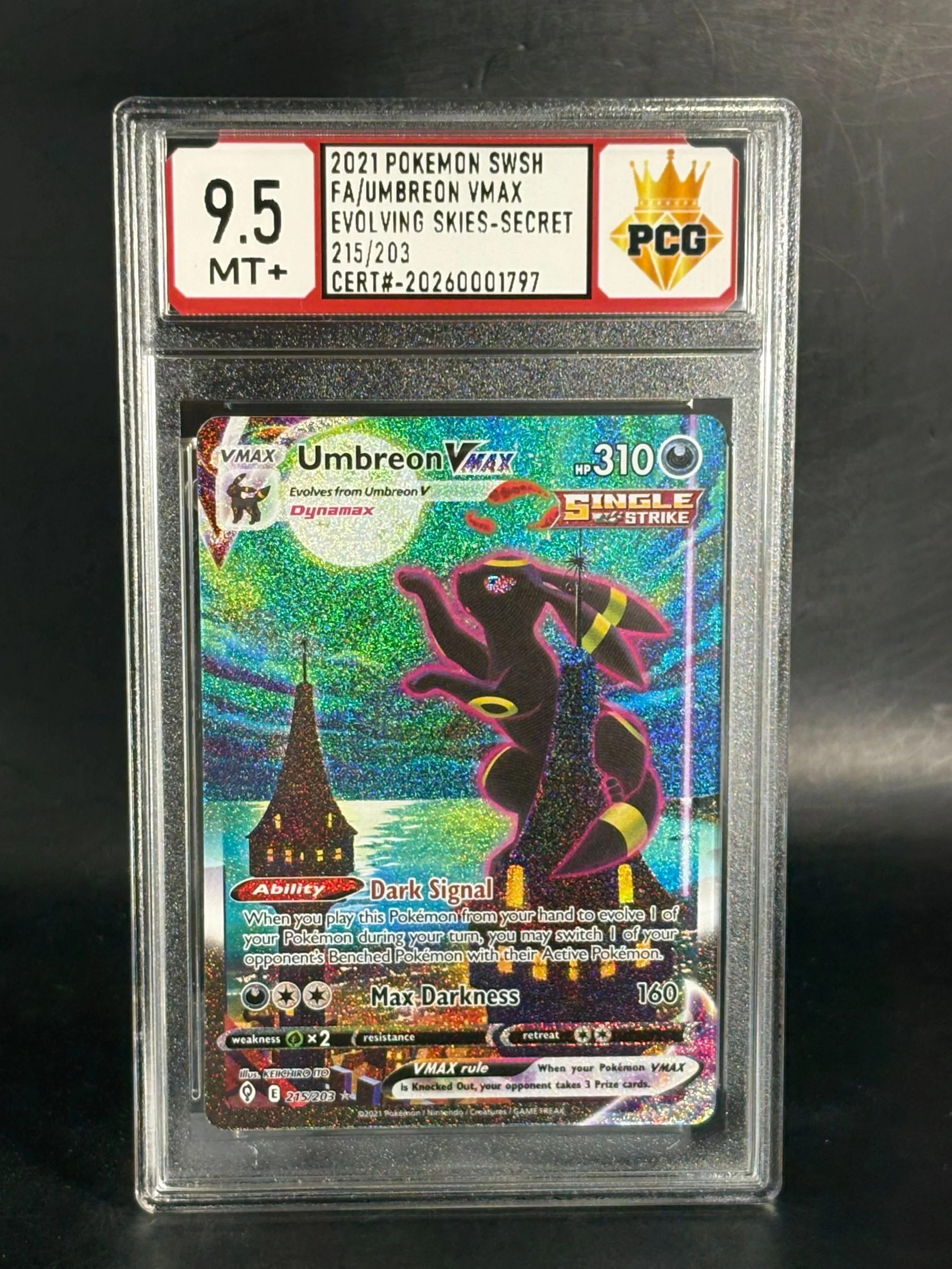 #20260001797 2021 FA/UMBREON VMAX 9.5 MT+