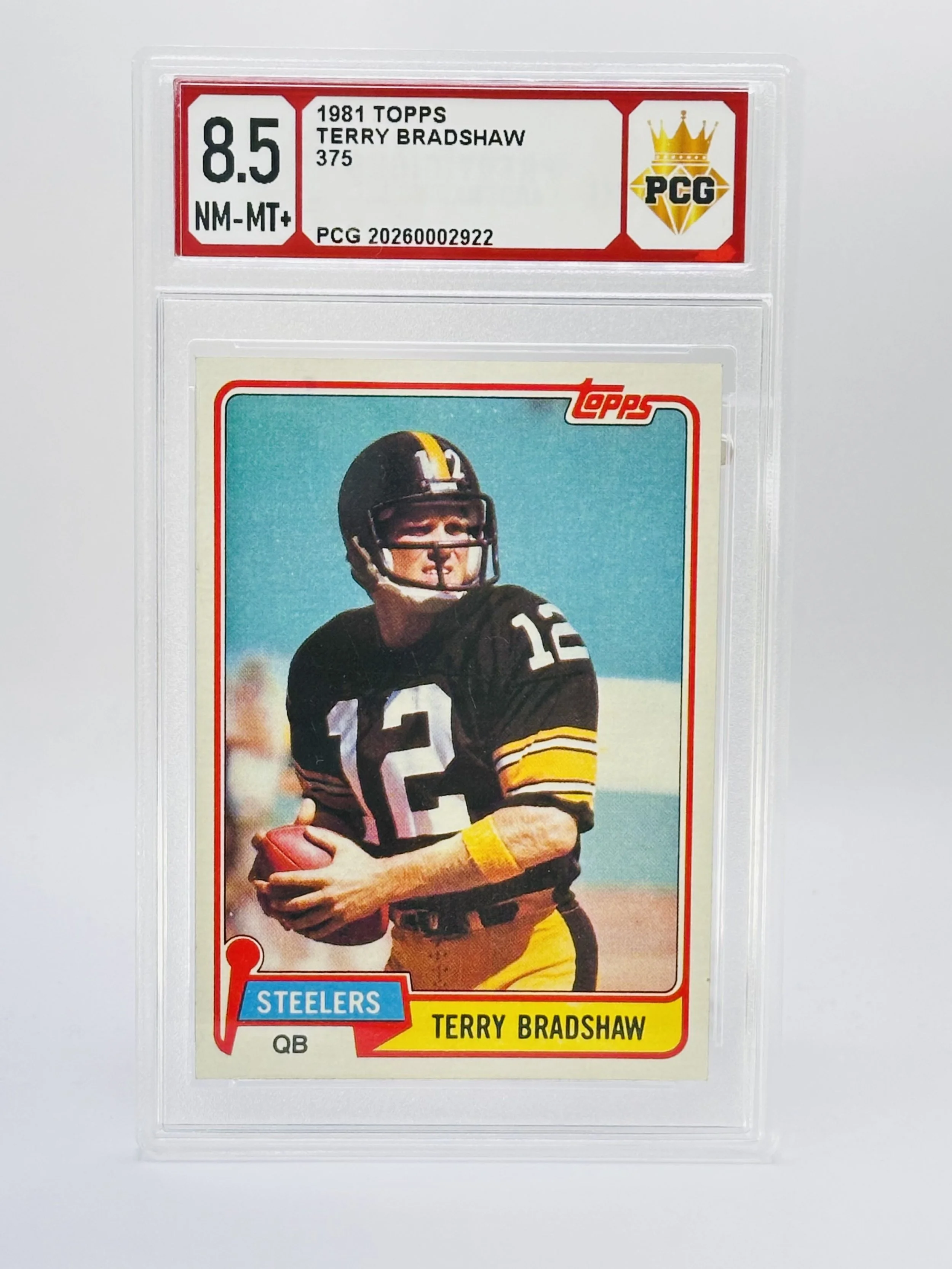 #20260002922 1981 TERRY BRADSHAW 8.5 NM-MT+